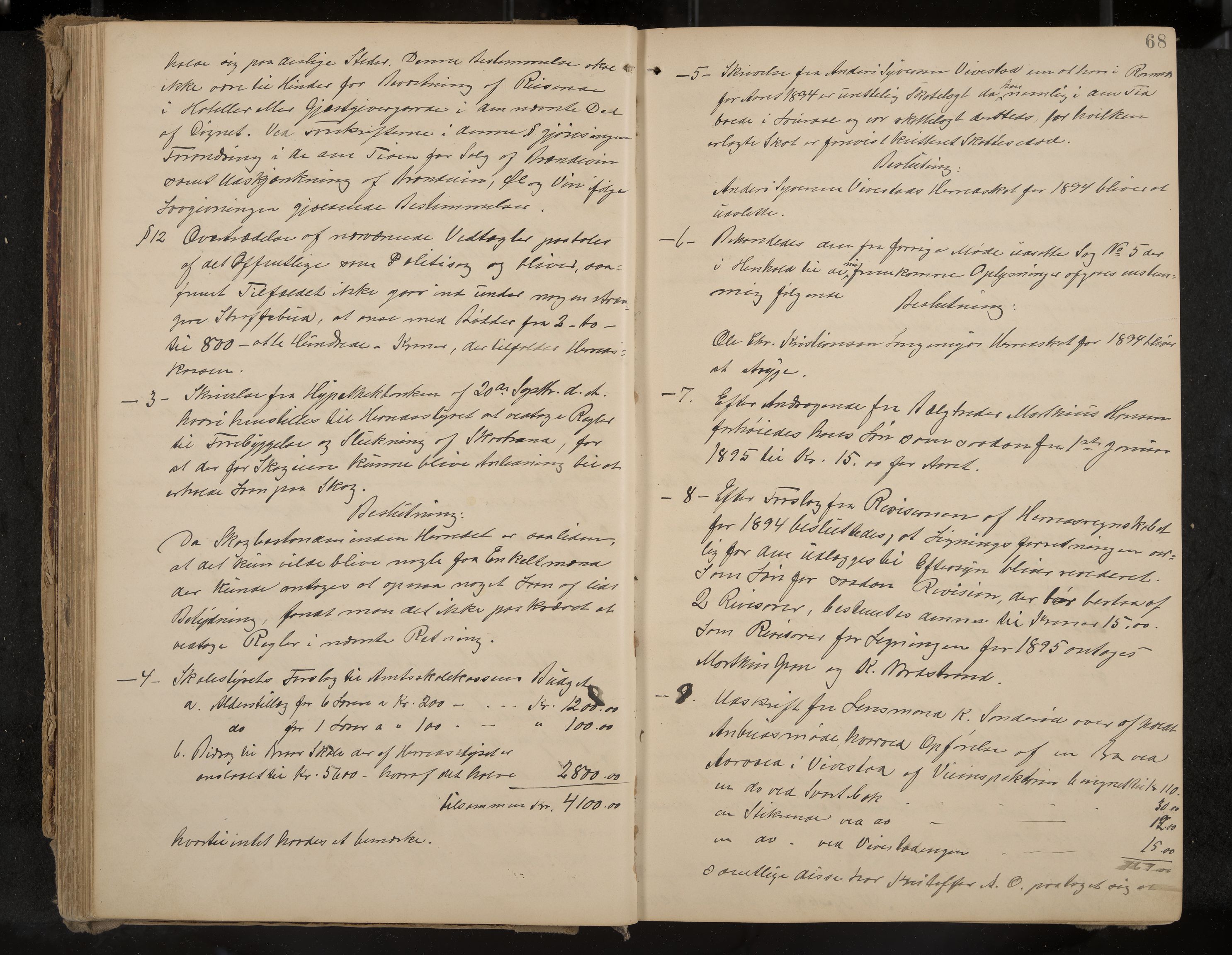 Ramnes formannskap og sentraladministrasjon, IKAK/0718021/A/Aa/L0004: Møtebok, 1892-1907, p. 68