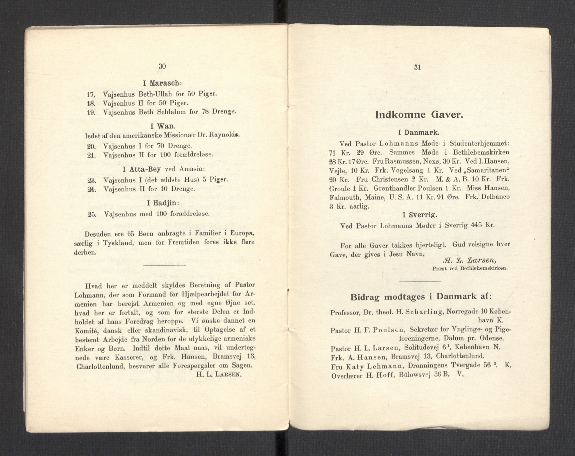 Kvinnelige Misjonsarbeidere, AV/RA-PA-0699/F/Fj/L0032/0002: Diverse /  Mindre  småskrifter, trykksaker, om Armenia, 1896-1905