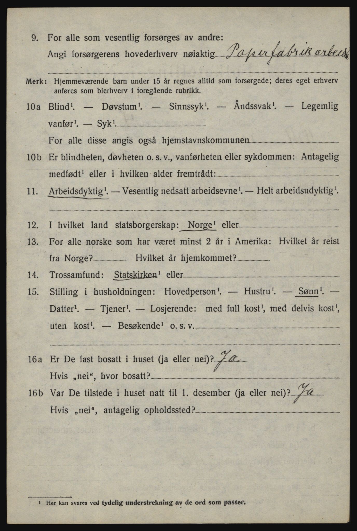 SAO, 1920 census for Berg, 1920, p. 12534