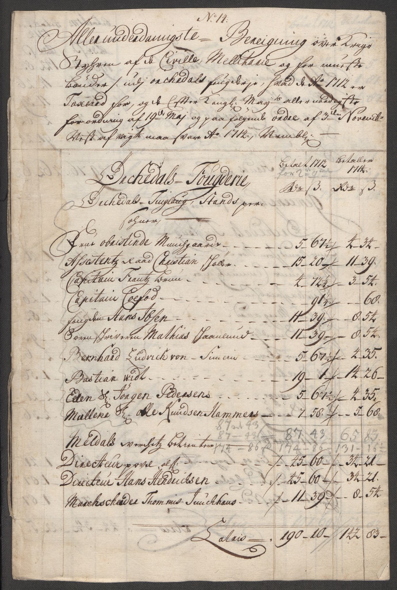 Rentekammeret inntil 1814, Reviderte regnskaper, Fogderegnskap, RA/EA-4092/R60/L3965: Fogderegnskap Orkdal og Gauldal, 1714, p. 154
