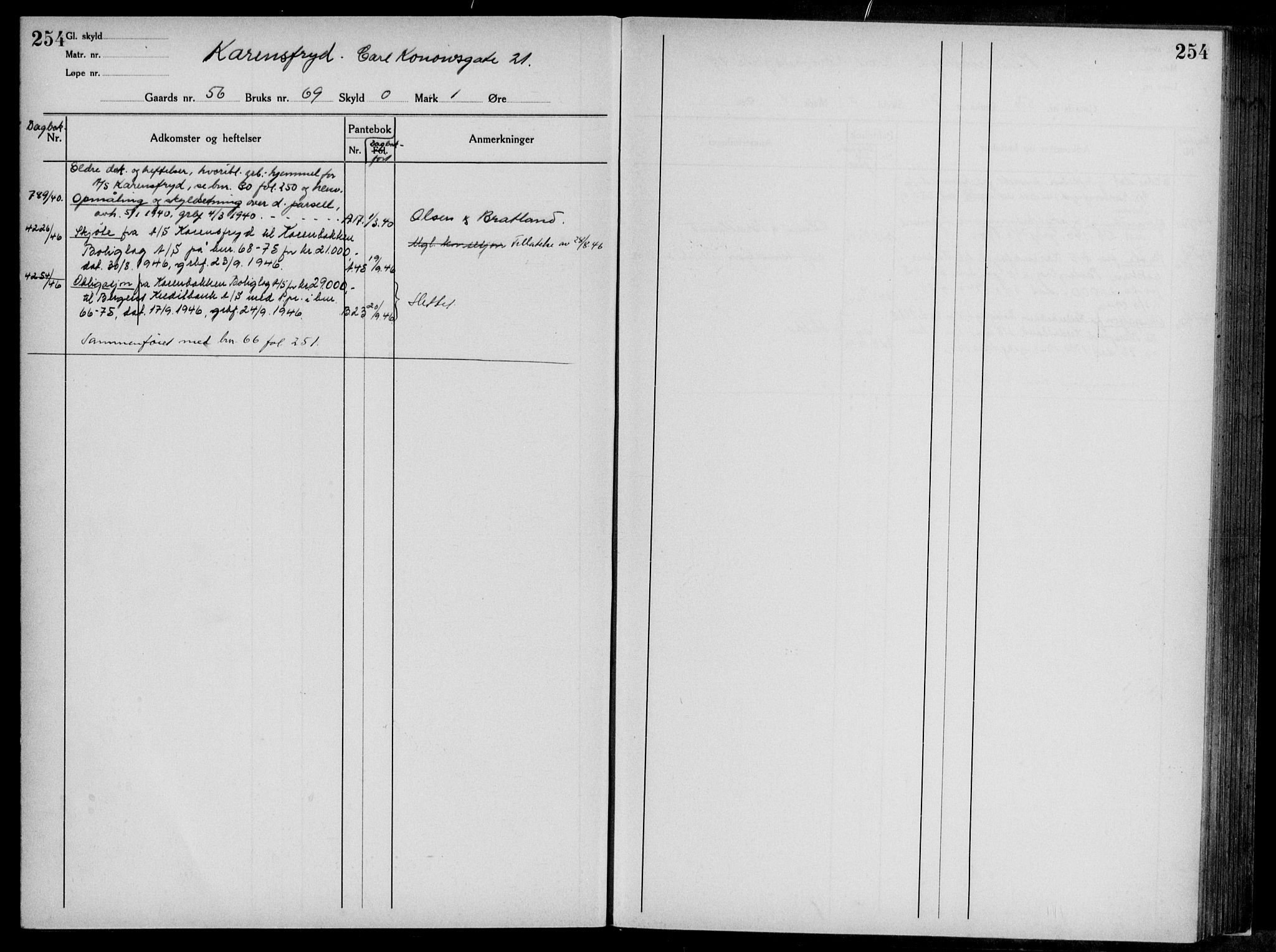 Midhordland sorenskriveri, AV/SAB-A-3001/1/G/Ga/Gab/L0117: Mortgage register no. II.A.b.117, p. 254