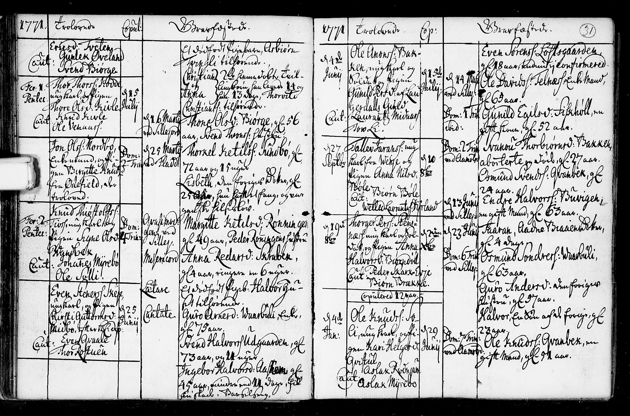 Seljord kirkebøker, SAKO/A-20/F/Fa/L0008: Parish register (official) no. I 8, 1755-1814, p. 31