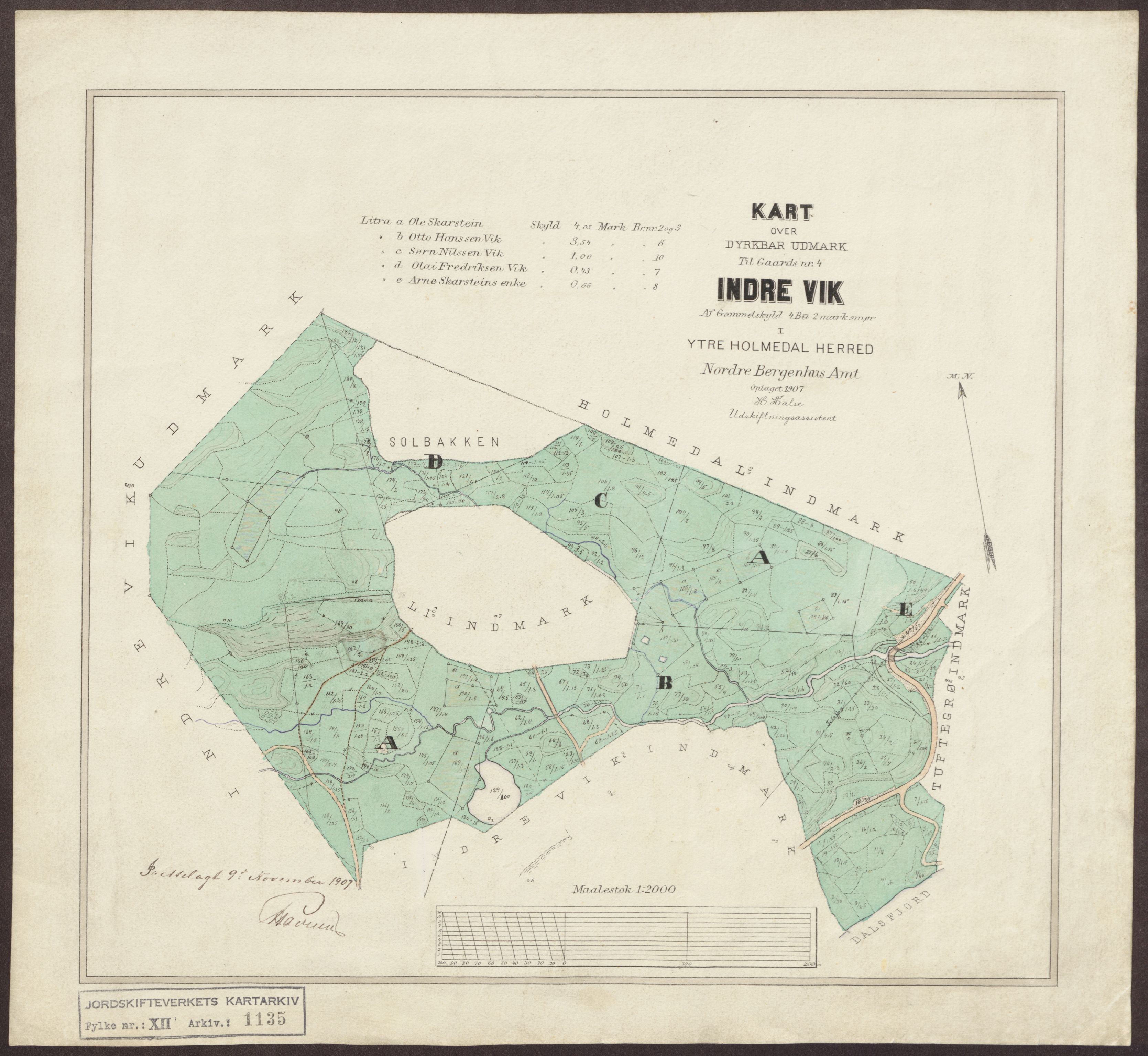 Jordskifteverkets kartarkiv, AV/RA-S-3929/T, 1859-1988, p. 1277