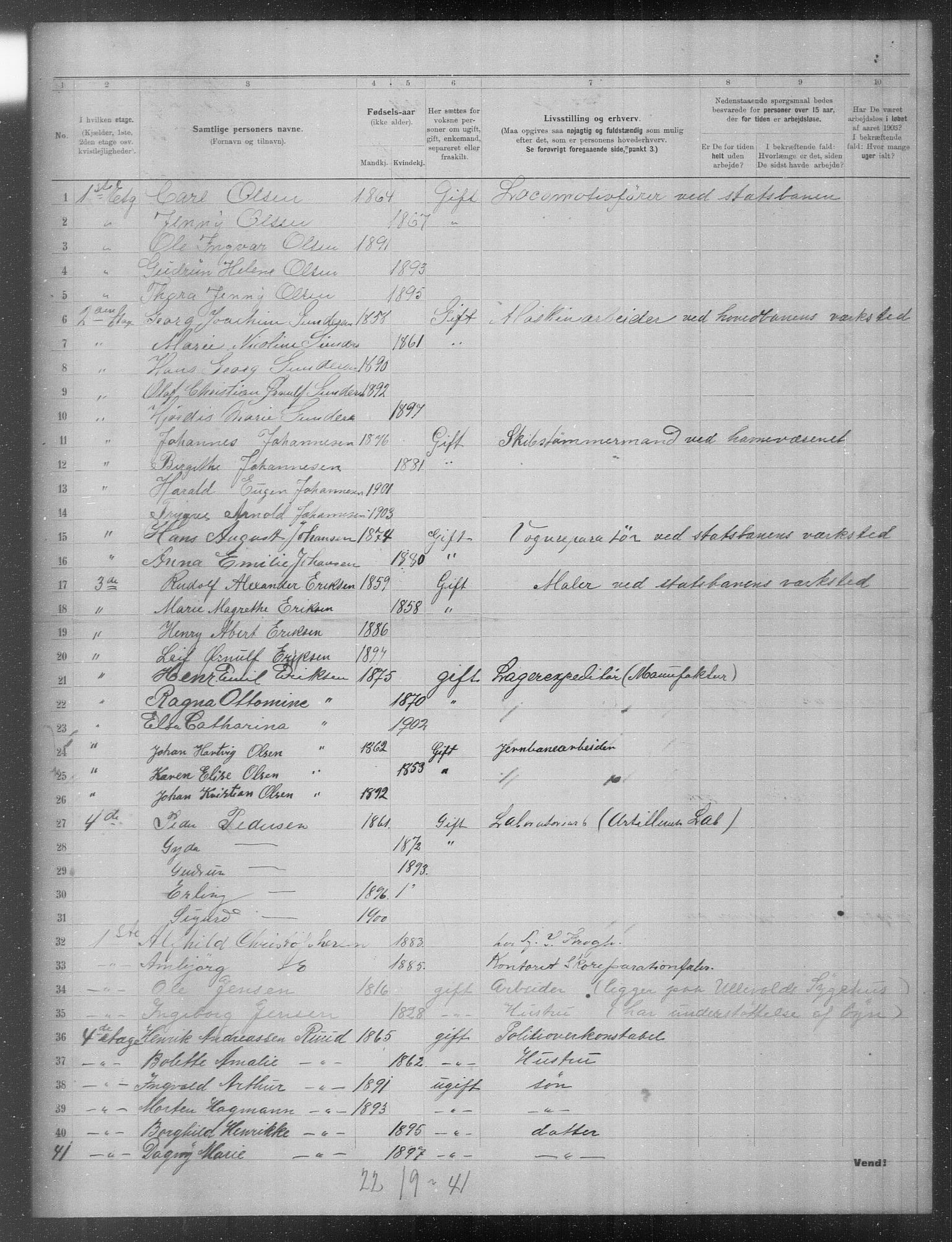 OBA, Municipal Census 1903 for Kristiania, 1903, p. 17370