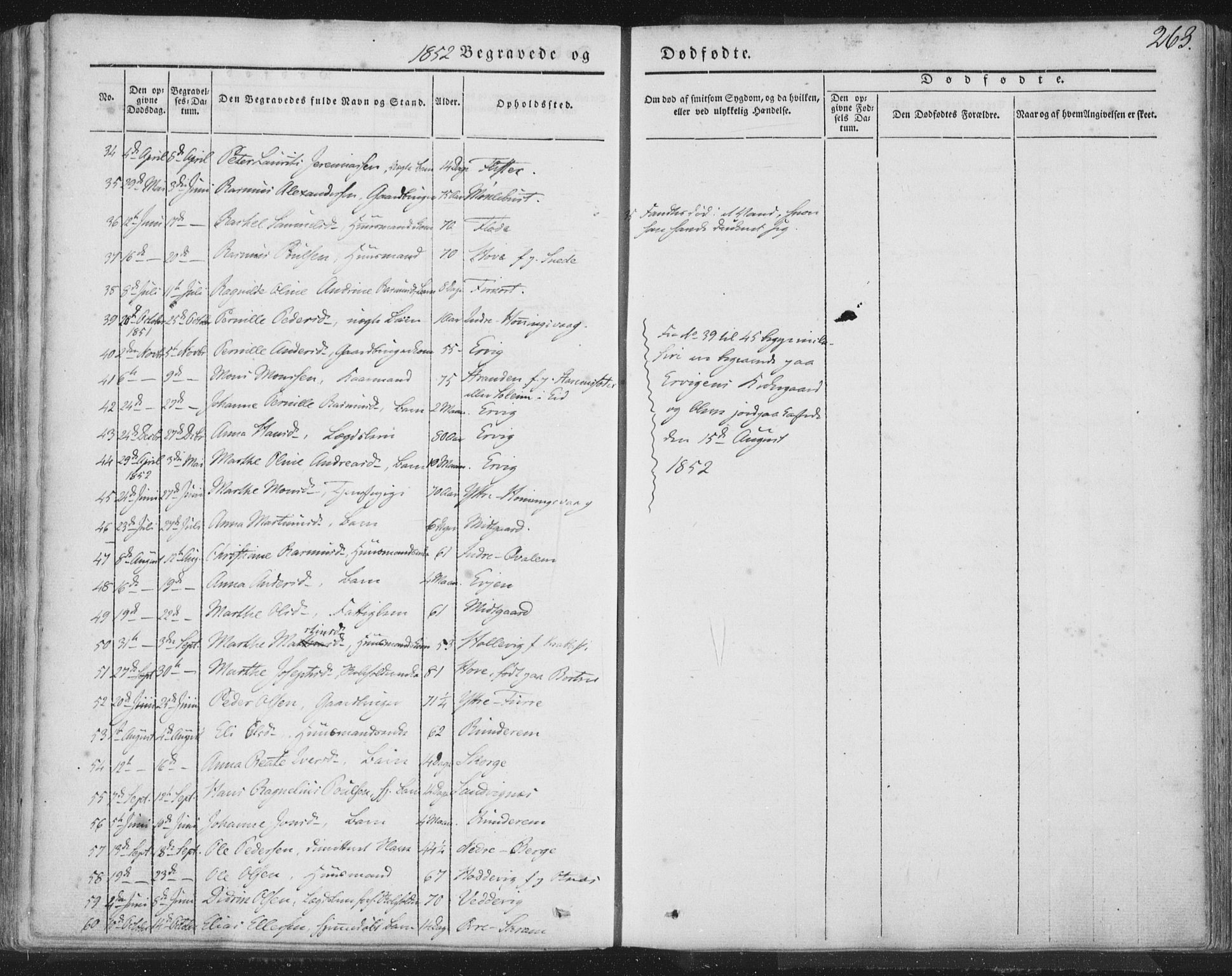 Selje sokneprestembete, AV/SAB-A-99938/H/Ha/Haa/Haaa: Parish register (official) no. A 10, 1844-1858, p. 263