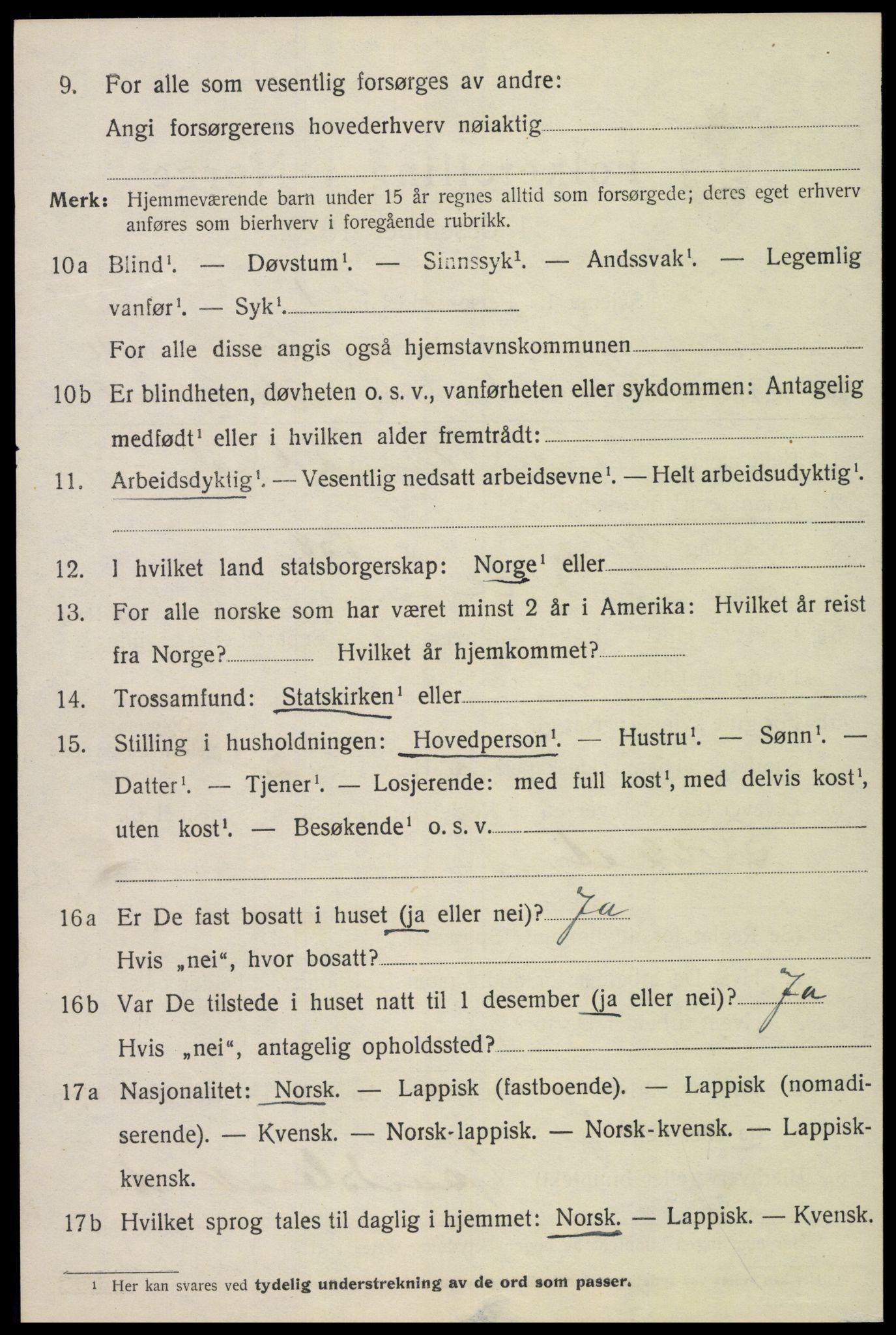 SAT, 1920 census for Inderøy, 1920, p. 6620