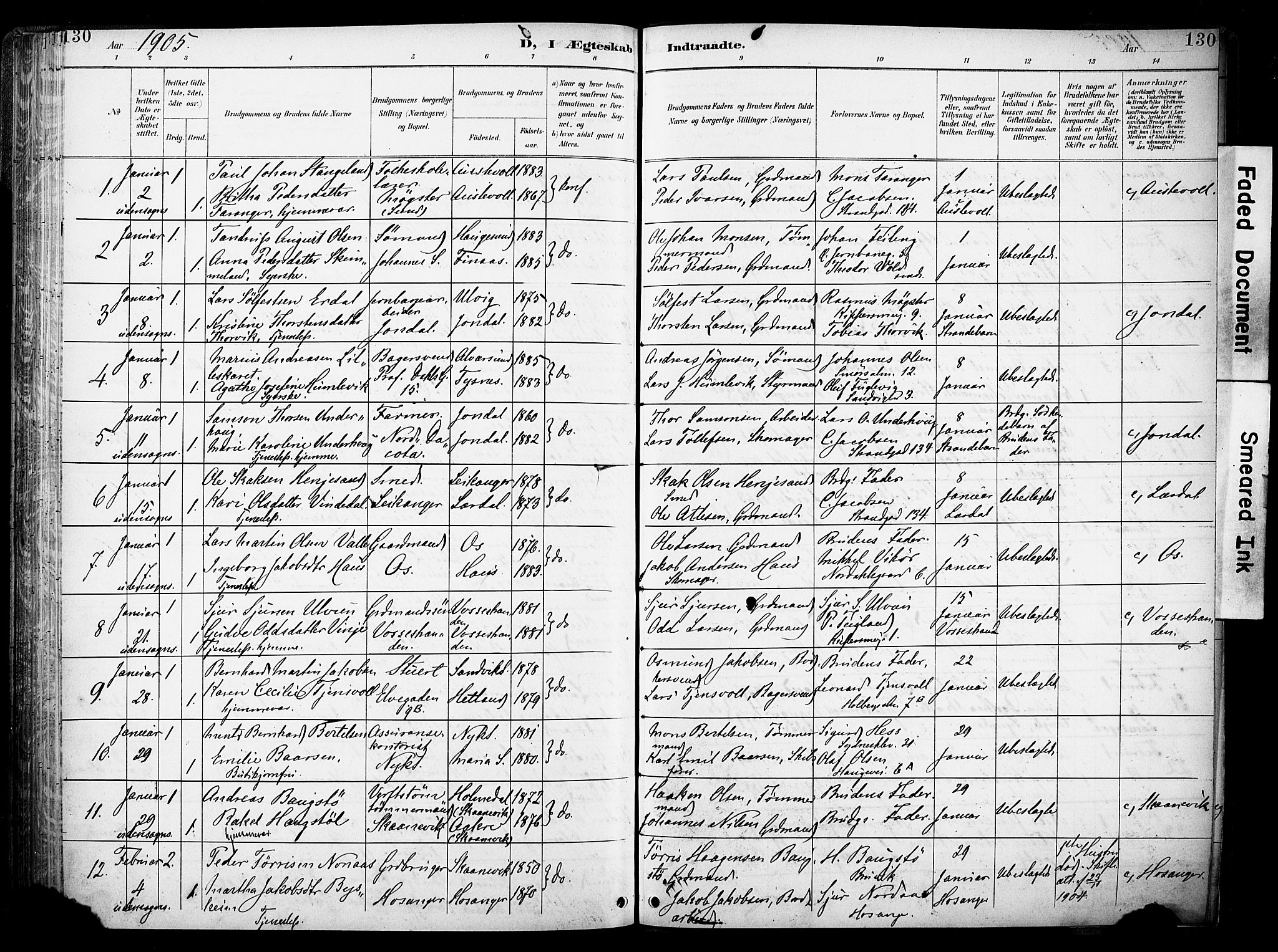 Nykirken Sokneprestembete, SAB/A-77101/H/Haa/L0034: Parish register (official) no. D 4, 1896-1905, p. 130