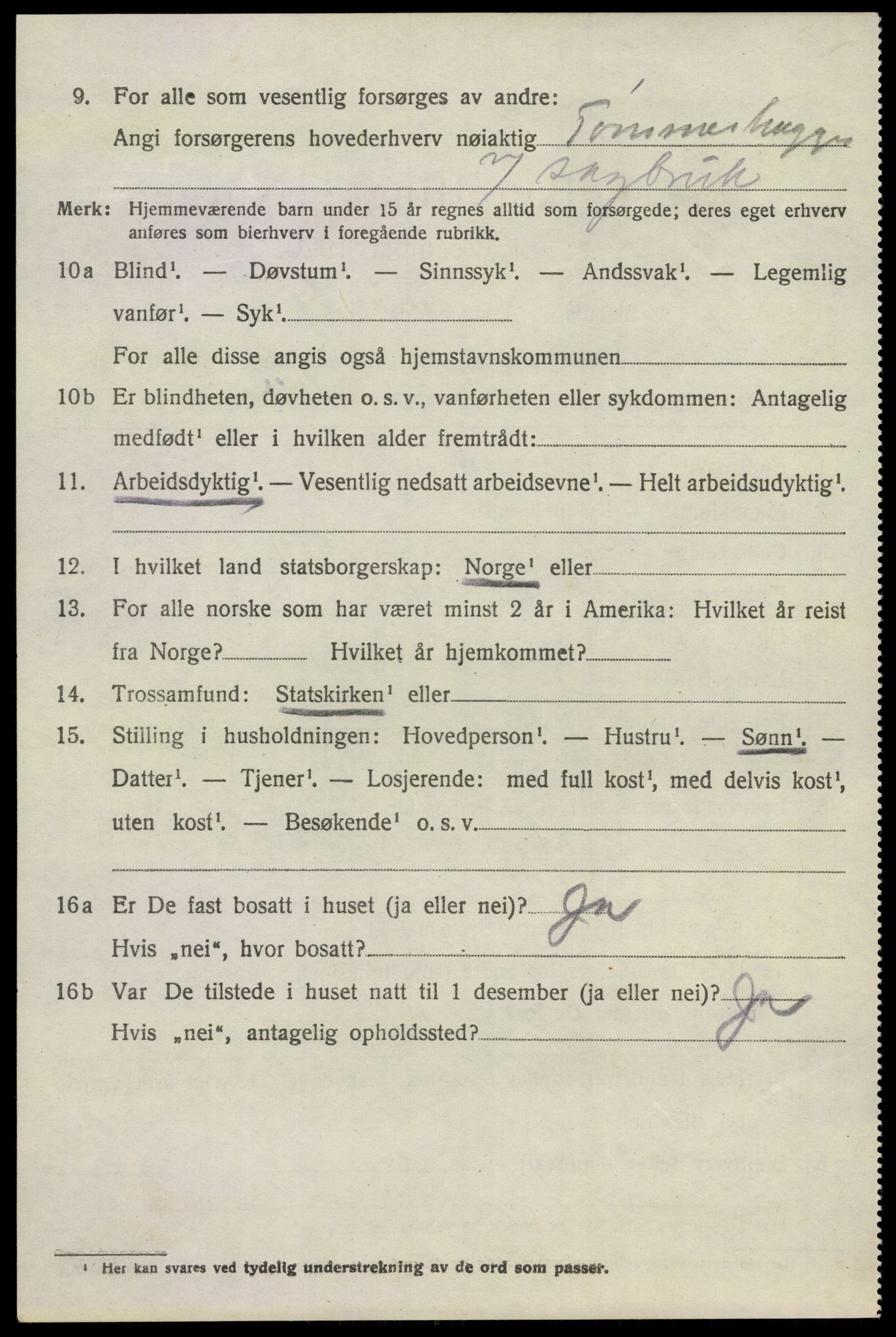 SAKO, 1920 census for Hedrum, 1920, p. 10220