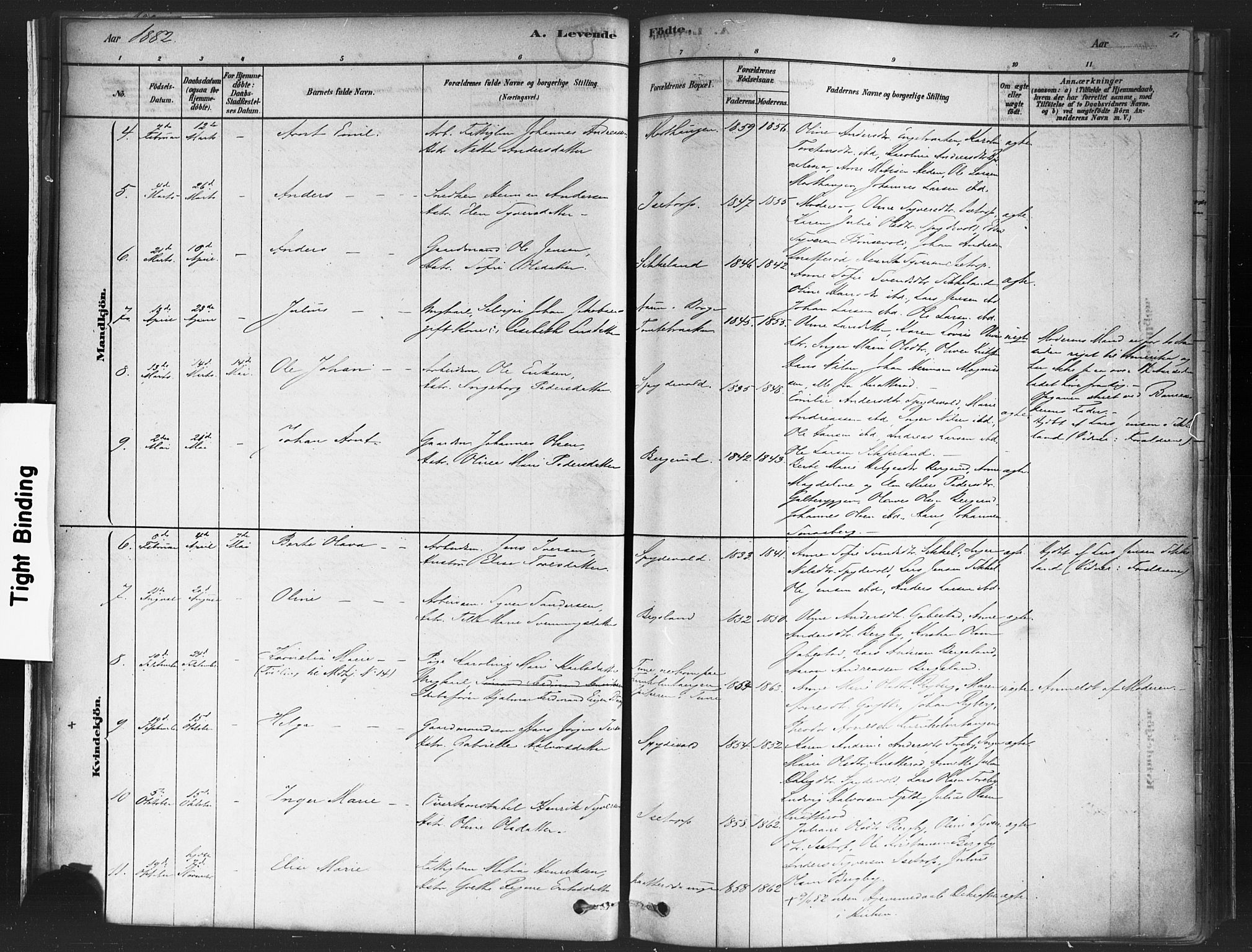 Varteig prestekontor Kirkebøker, AV/SAO-A-10447a/F/Fa/L0002: Parish register (official) no. 2, 1878-1899, p. 21