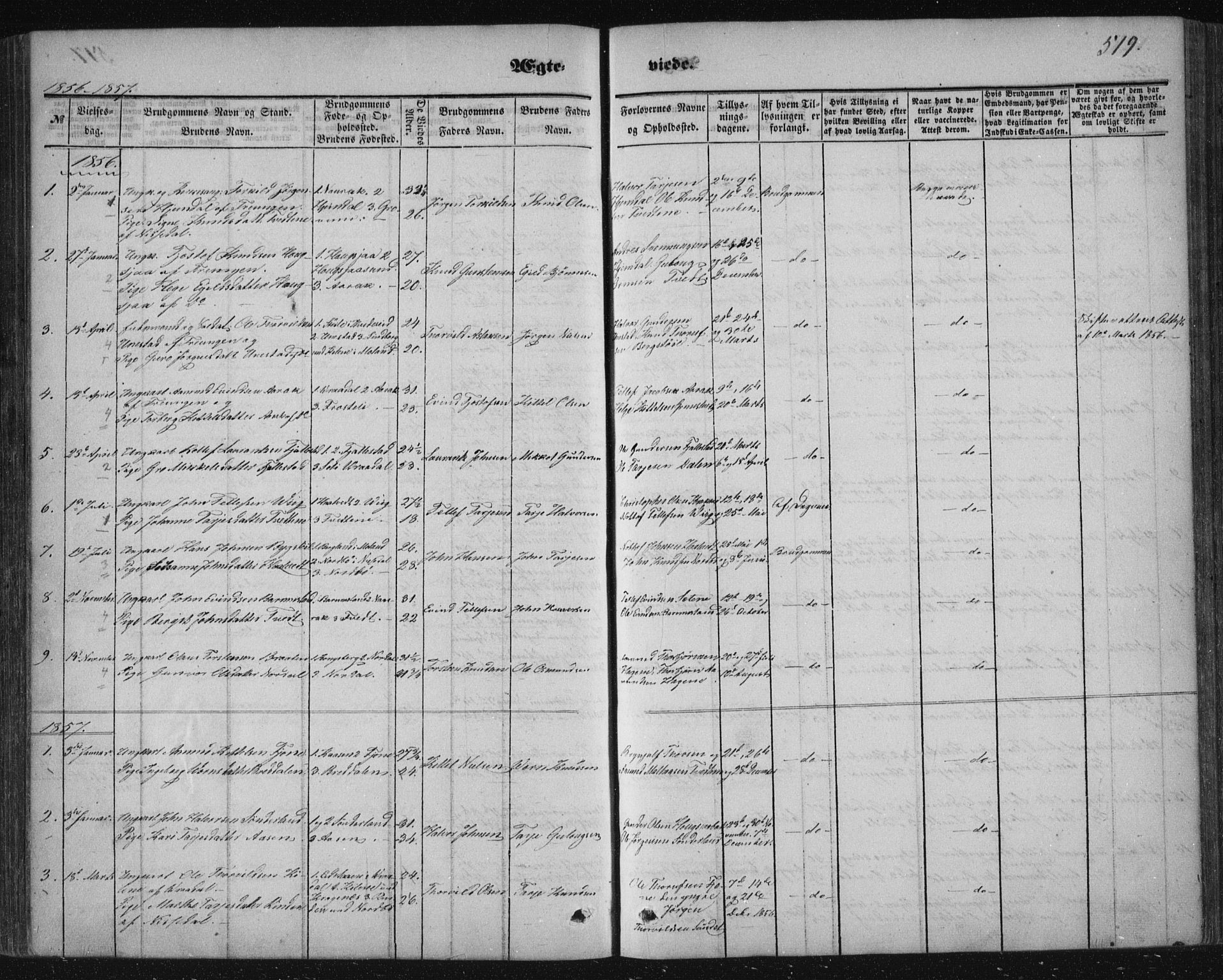 Nissedal kirkebøker, AV/SAKO-A-288/F/Fa/L0003: Parish register (official) no. I 3, 1846-1870, p. 518-519