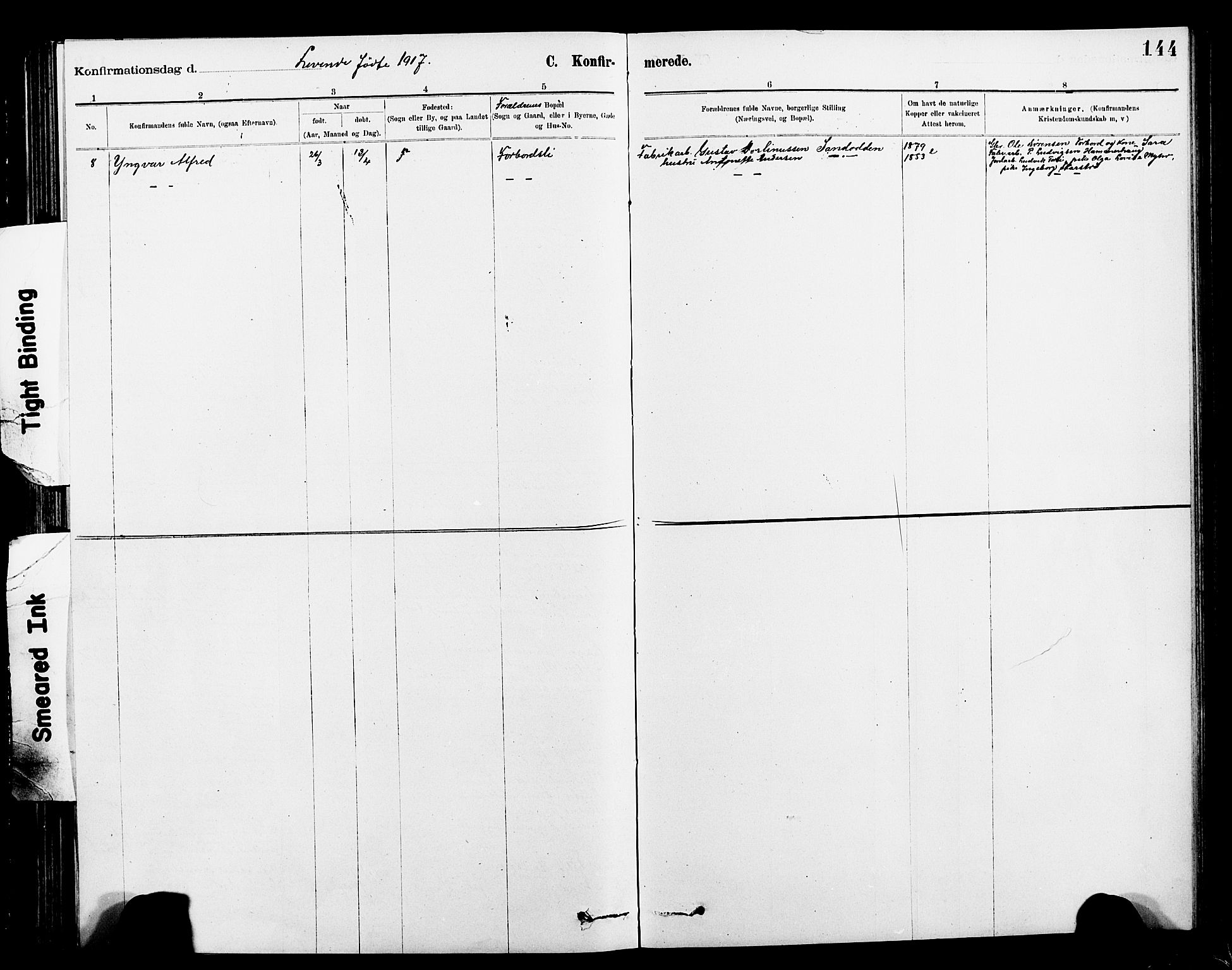 Ministerialprotokoller, klokkerbøker og fødselsregistre - Nord-Trøndelag, SAT/A-1458/712/L0103: Parish register (copy) no. 712C01, 1878-1917, p. 144
