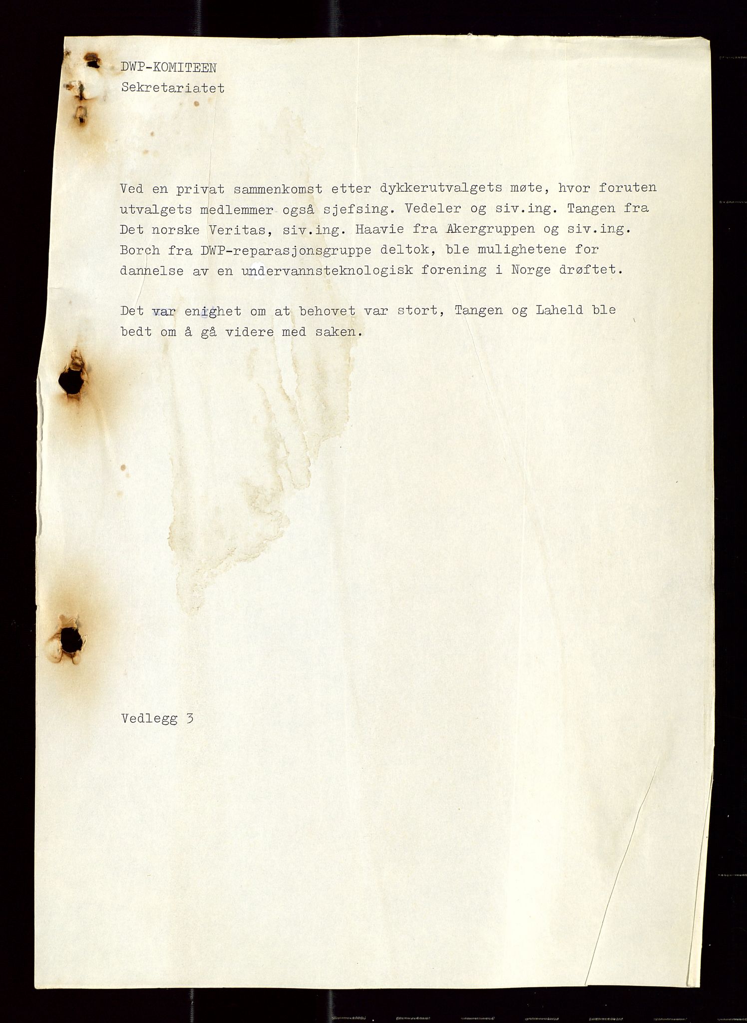 Industridepartementet, Oljekontoret, AV/SAST-A-101348/Di/L0004: DWP, møter, komite`møter, 761 forskning/teknologi, 1972-1975, p. 478