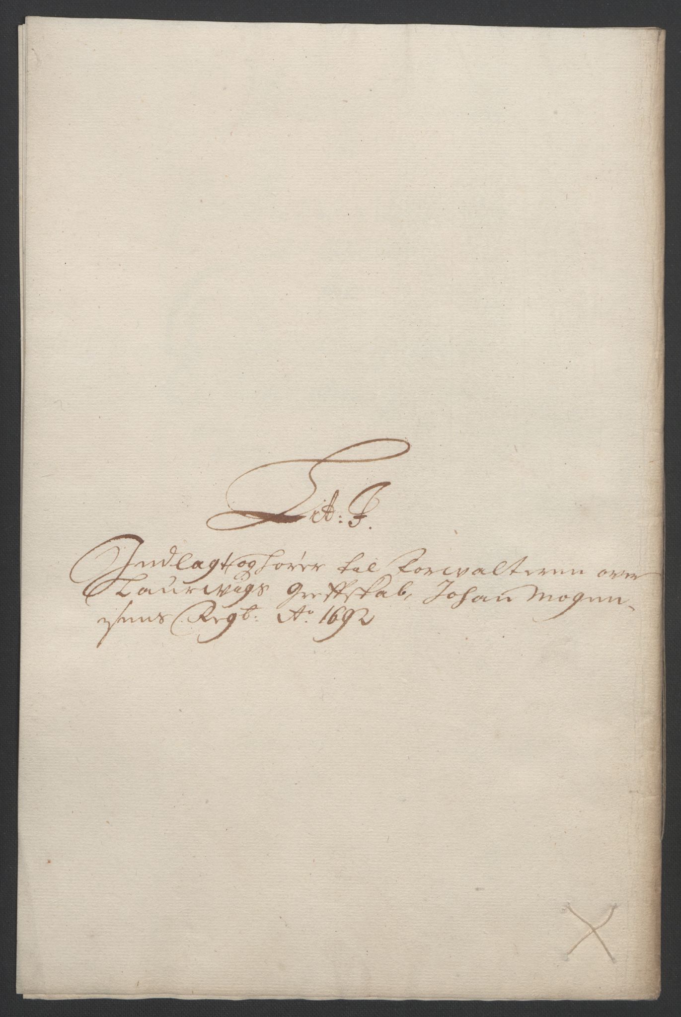 Rentekammeret inntil 1814, Reviderte regnskaper, Fogderegnskap, AV/RA-EA-4092/R33/L1973: Fogderegnskap Larvik grevskap, 1692, p. 131