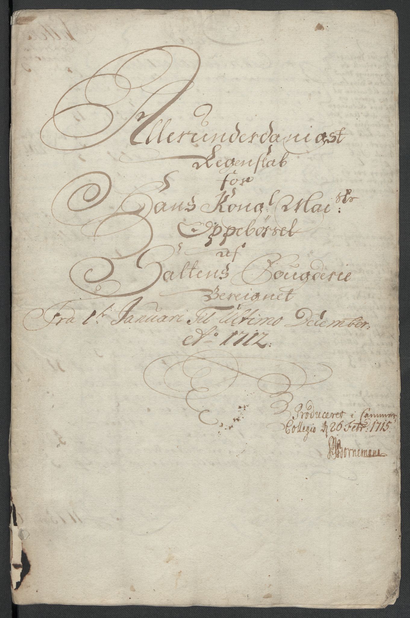 Rentekammeret inntil 1814, Reviderte regnskaper, Fogderegnskap, RA/EA-4092/R66/L4582: Fogderegnskap Salten, 1711-1712, p. 288
