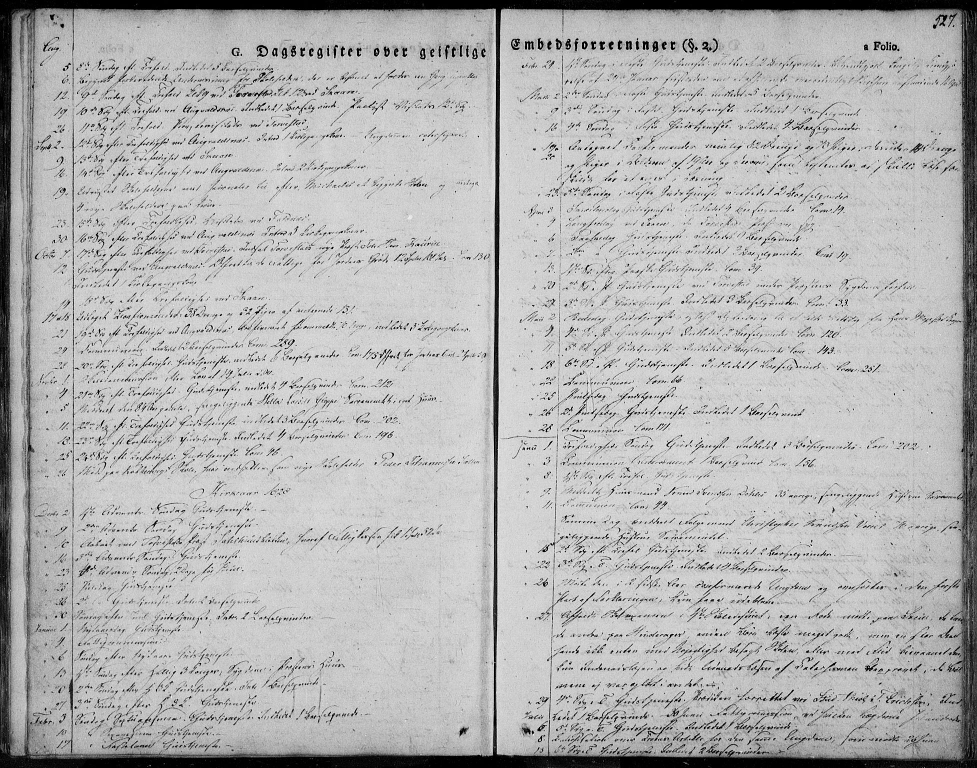 Avaldsnes sokneprestkontor, SAST/A -101851/H/Ha/Haa/L0005: Parish register (official) no. A 5.2, 1825-1841, p. 527