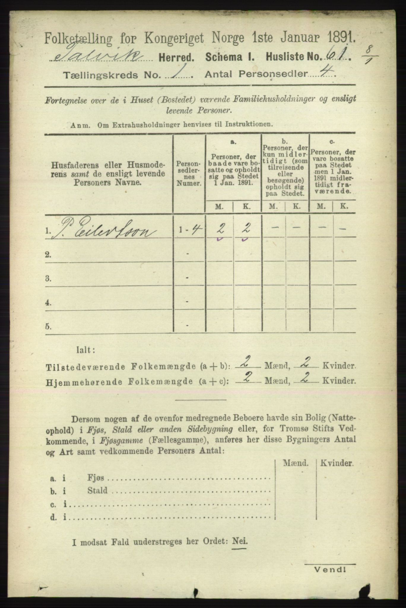 RA, 1891 census for 2013 Talvik, 1891, p. 97