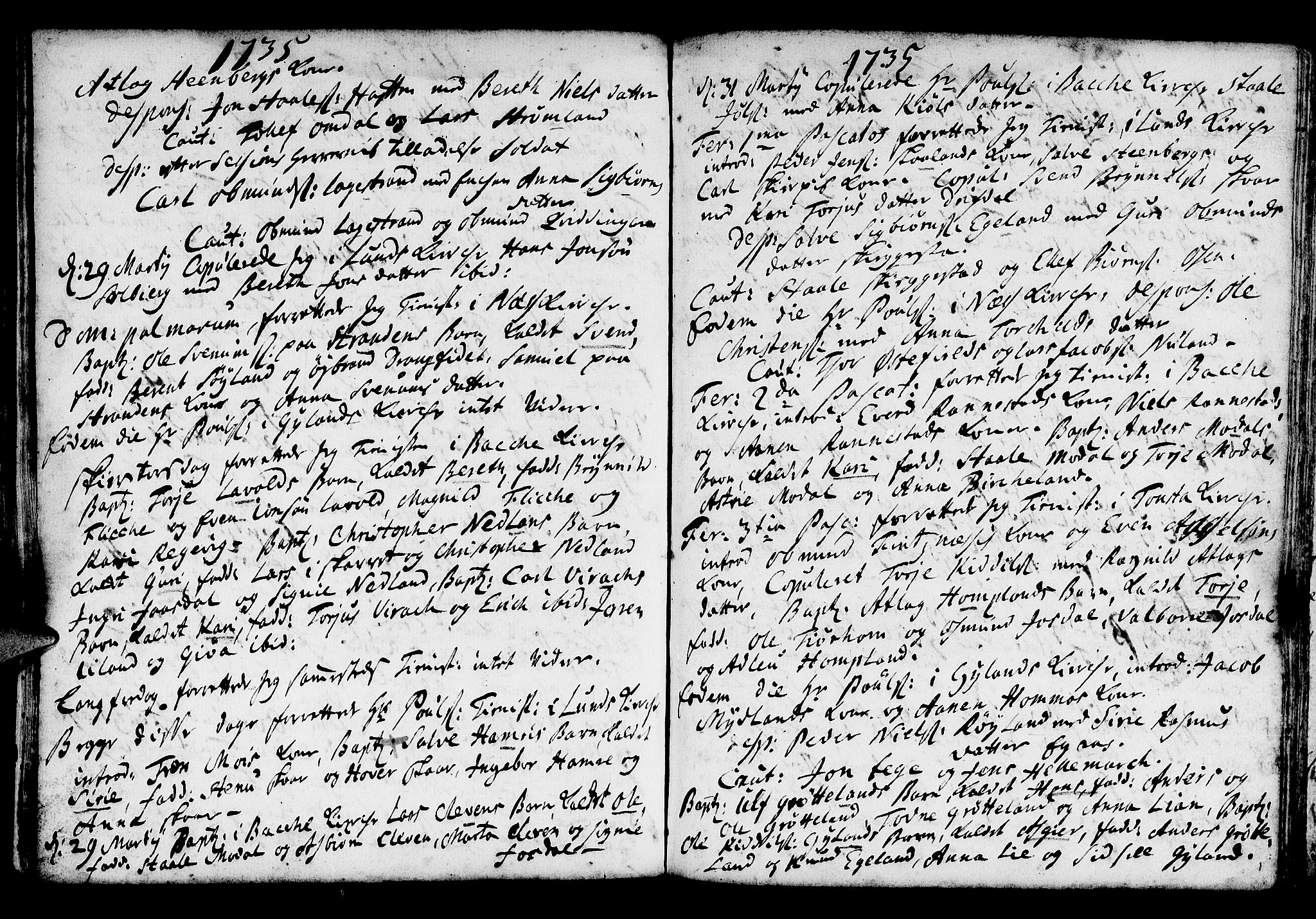 Lund sokneprestkontor, AV/SAST-A-101809/S06/L0001: Parish register (official) no. A 1, 1724-1737