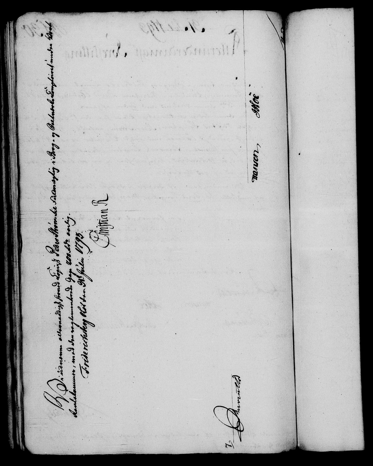 Rentekammeret, Renteskriverkontorene, AV/RA-EA-3115/M/Mf/Mfb/L0002: Relasjons- og resolusjonsprotokoll med register (merket RK 54.8), 1793-1795