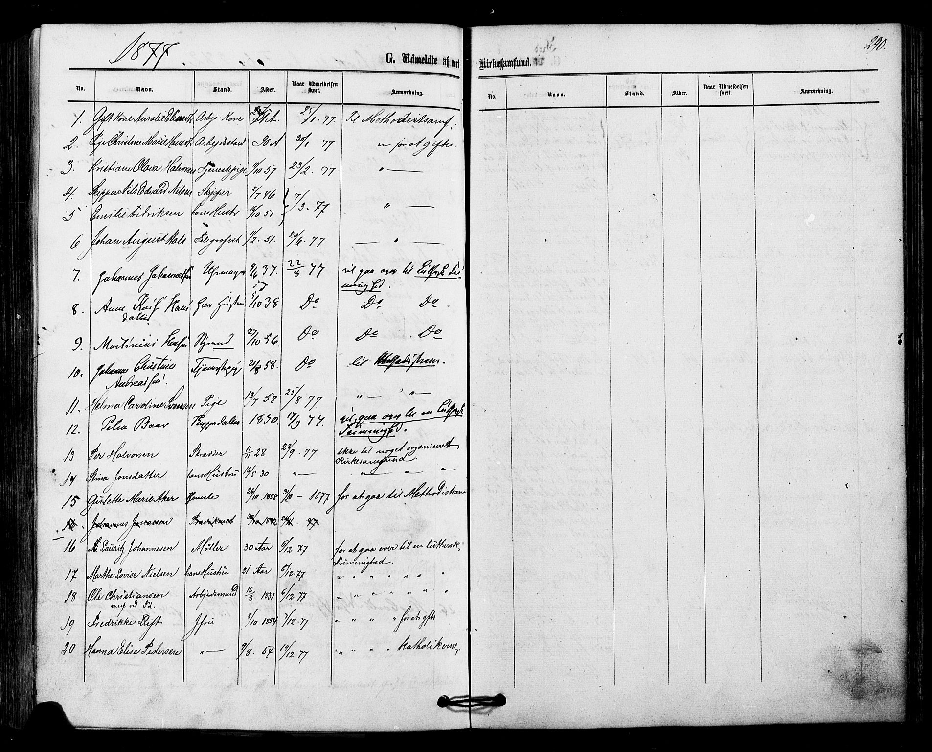 Halden prestekontor Kirkebøker, SAO/A-10909/F/Fa/L0010: Parish register (official) no. I 10, 1866-1877, p. 290