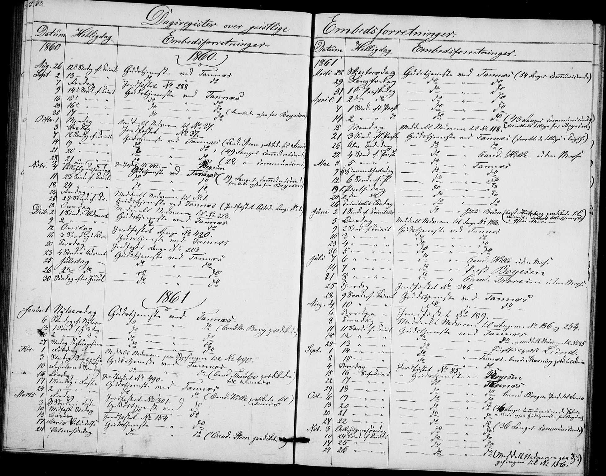 Akershus festnings slaveri Kirkebøker, SAO/A-10841/F/Fa/L0002: Parish register (official) no. 2, 1852-1883, p. 38