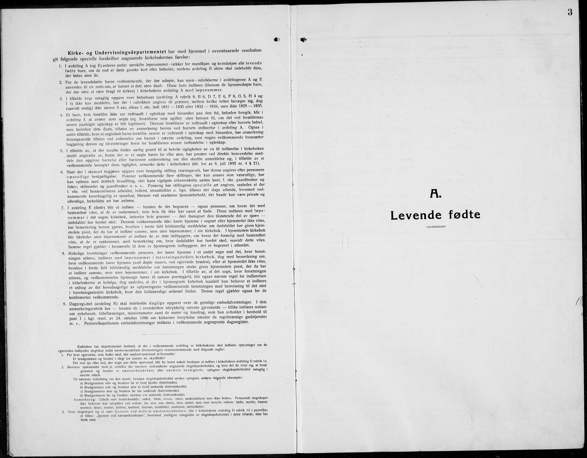 Tolga prestekontor, SAH/PREST-062/L/L0014: Parish register (copy) no. 14, 1913-1936, p. 3