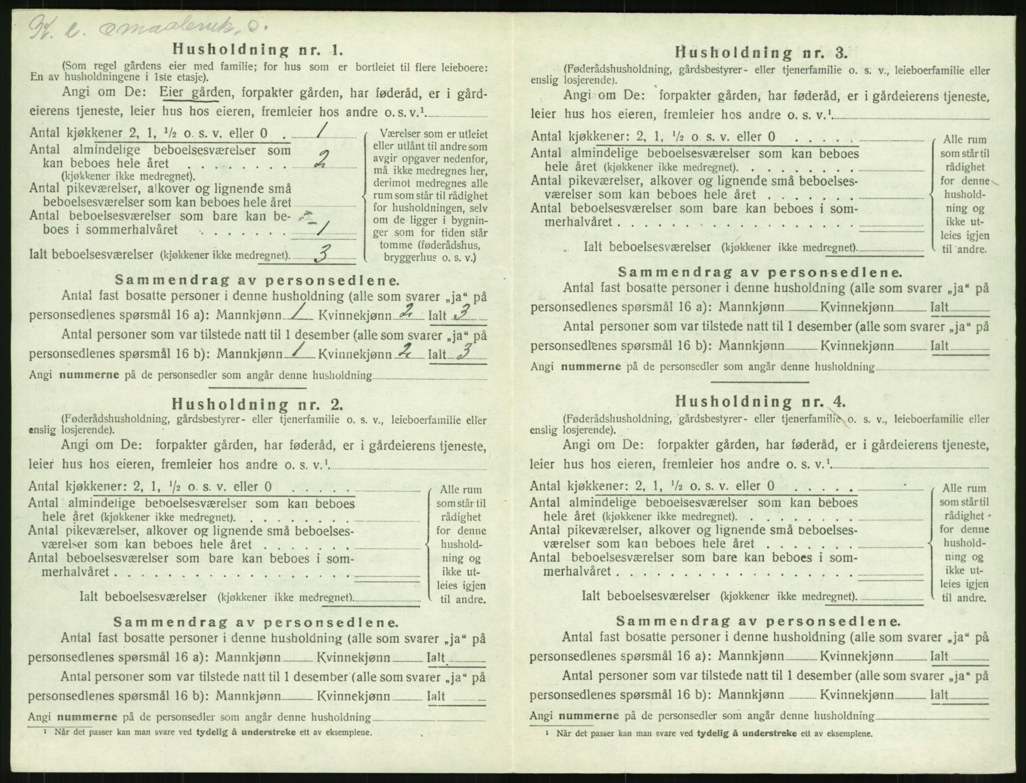 SAT, 1920 census for Eid (MR), 1920, p. 303