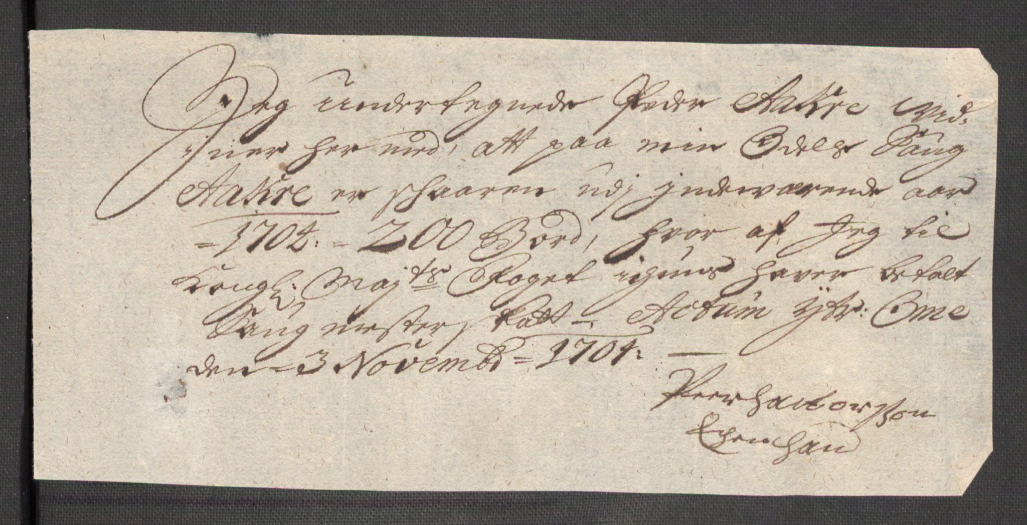 Rentekammeret inntil 1814, Reviderte regnskaper, Fogderegnskap, AV/RA-EA-4092/R48/L2982: Fogderegnskap Sunnhordland og Hardanger, 1704, p. 126