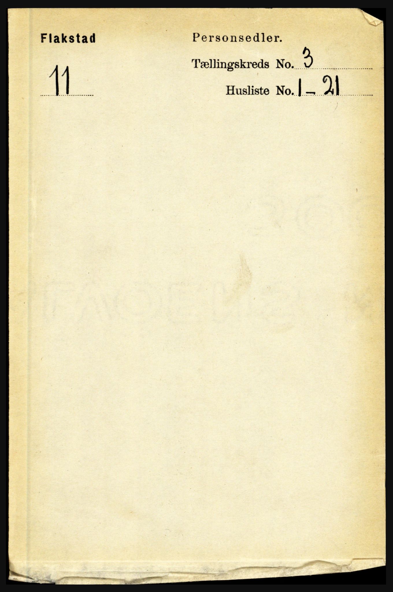 RA, 1891 census for 1859 Flakstad, 1891, p. 1298