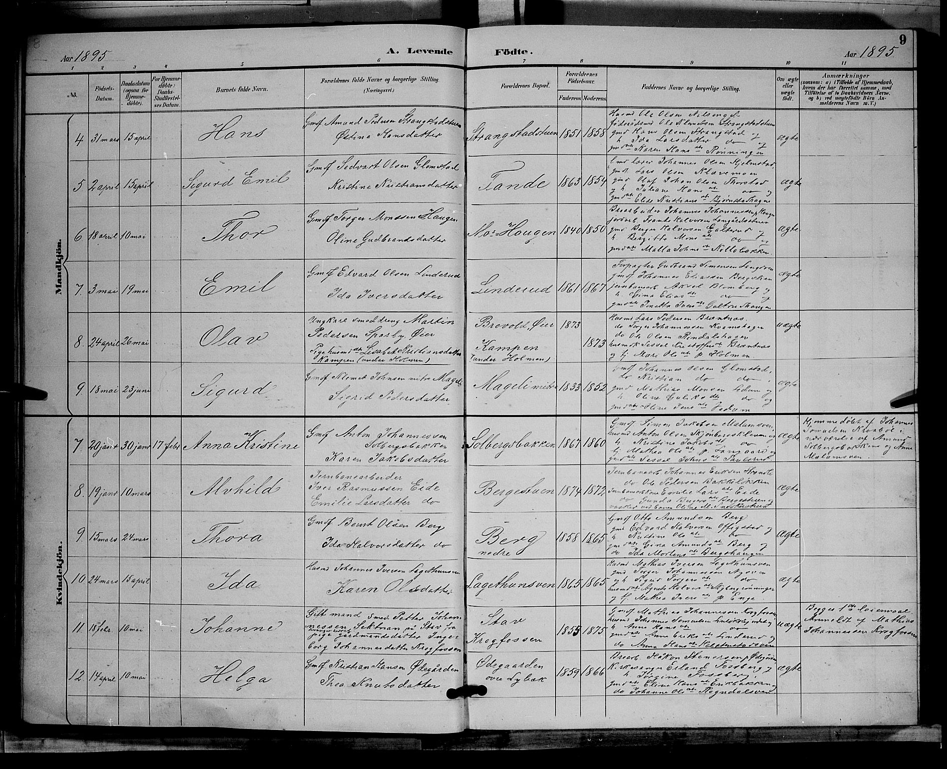 Øyer prestekontor, AV/SAH-PREST-084/H/Ha/Hab/L0004: Parish register (copy) no. 4, 1894-1905, p. 9