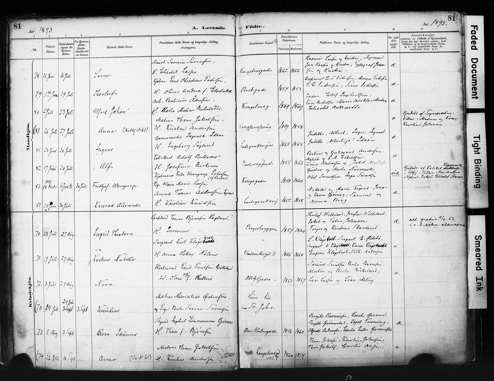 St. Petri sokneprestkontor, AV/SAST-A-101813/001/30/30BA/L0019: Parish register (official) no. A 20, 1888-1901, p. 81