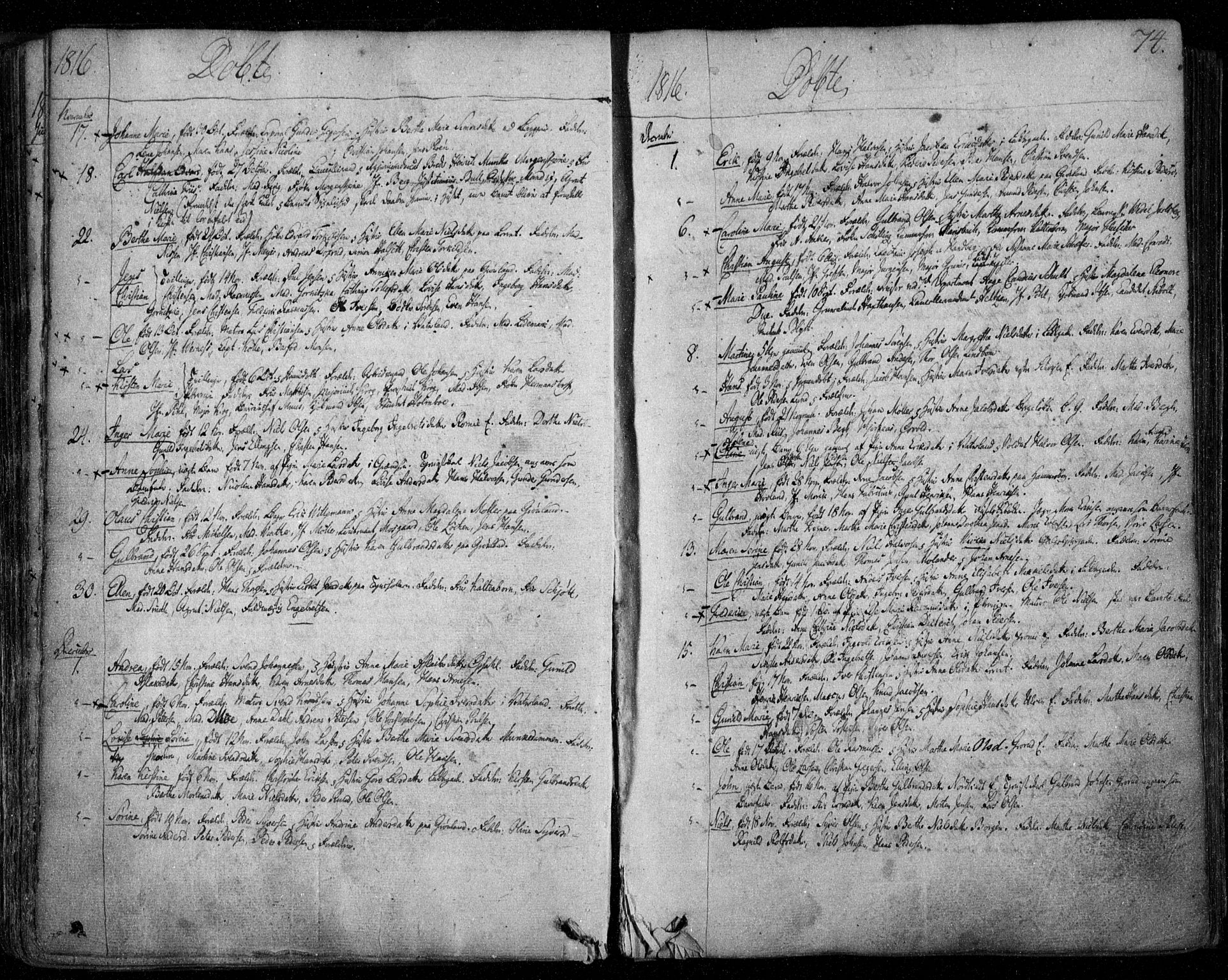 Aker prestekontor kirkebøker, AV/SAO-A-10861/F/L0011: Parish register (official) no. 11, 1810-1819, p. 74
