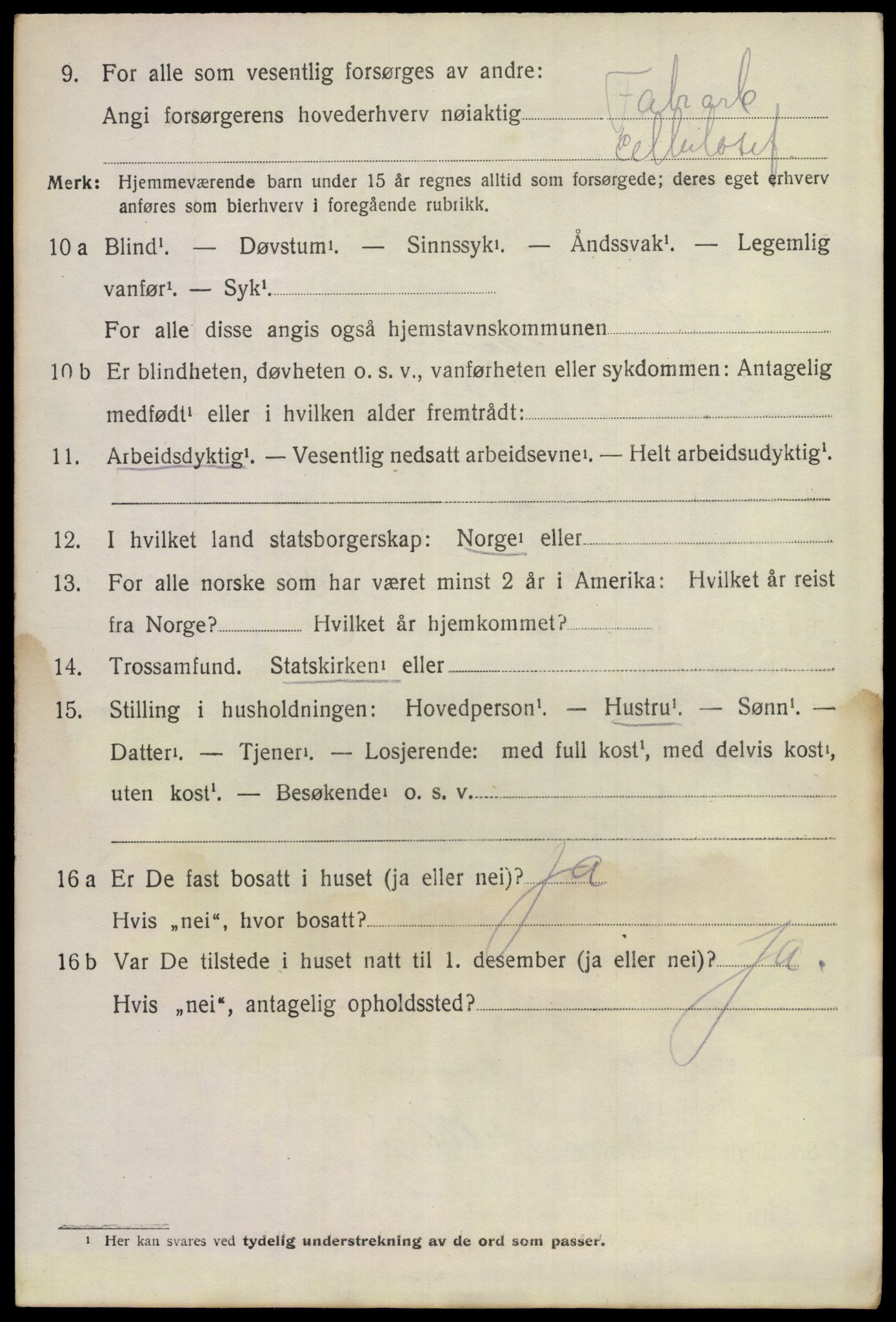 SAKO, 1920 census for Hurum, 1920, p. 10101