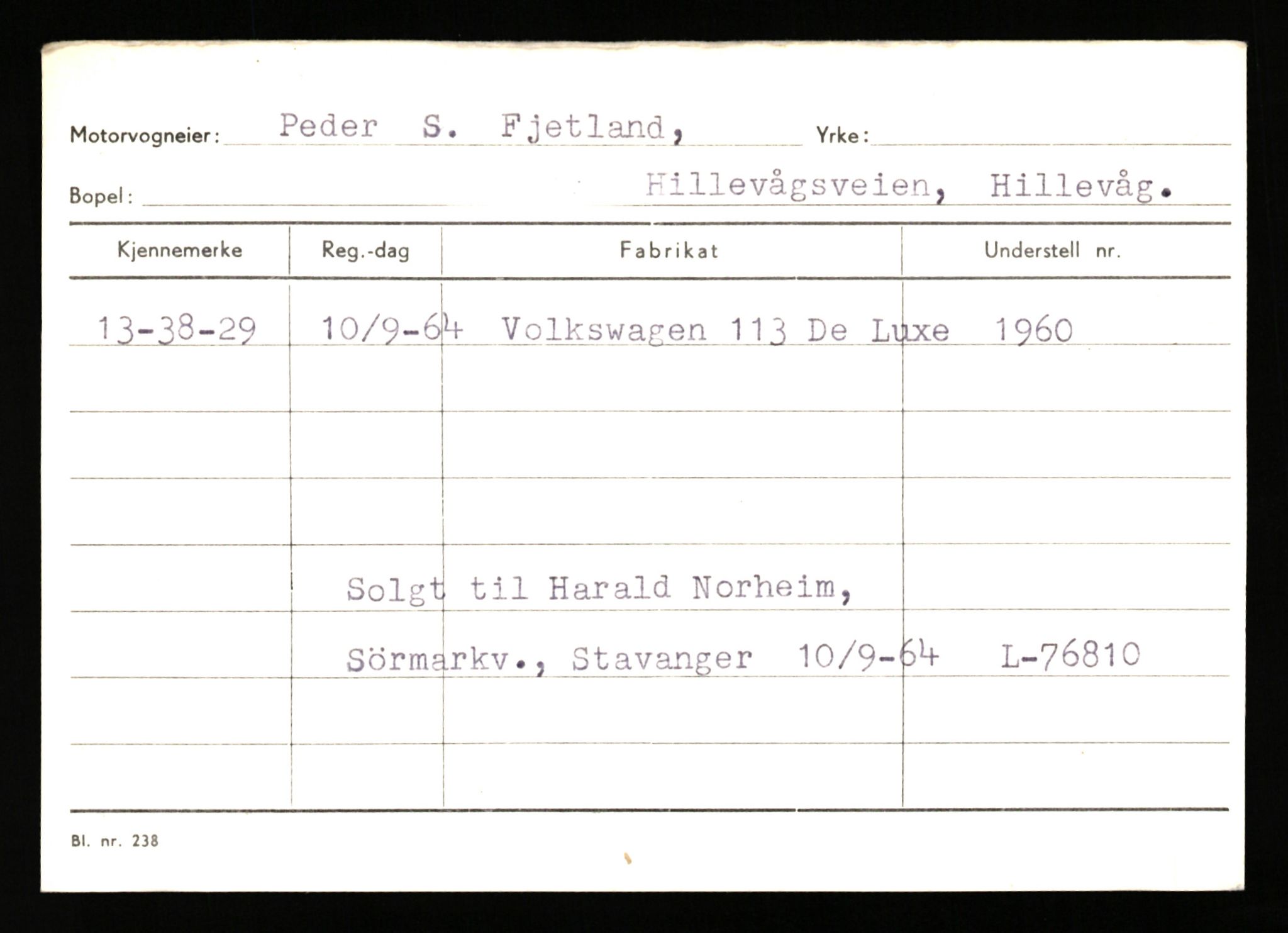 Stavanger trafikkstasjon, AV/SAST-A-101942/0/G/L0010: Registreringsnummer: 130000 - 239953, 1930-1971, p. 111