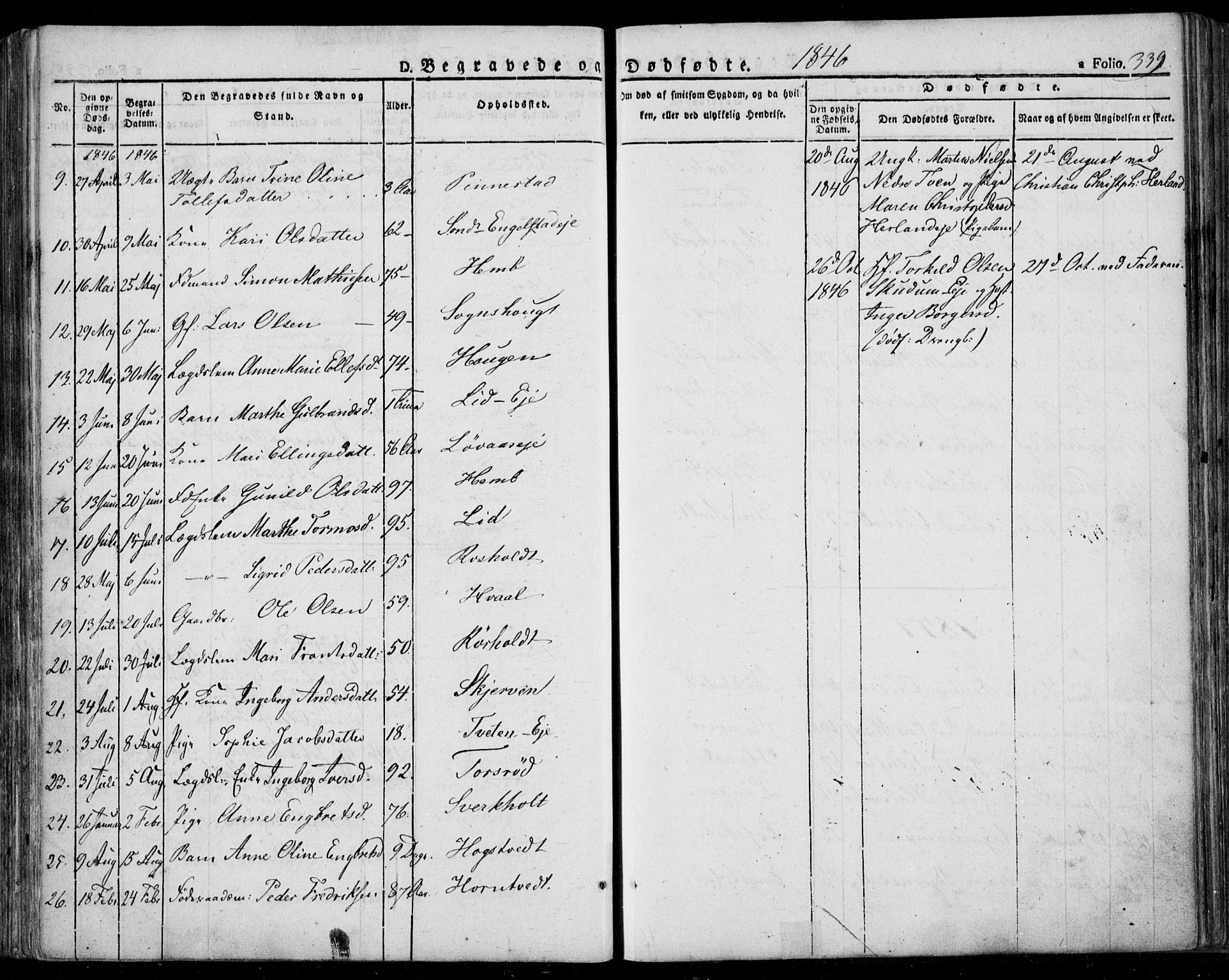 Lardal kirkebøker, SAKO/A-350/F/Fa/L0006: Parish register (official) no. I 6, 1835-1860, p. 339