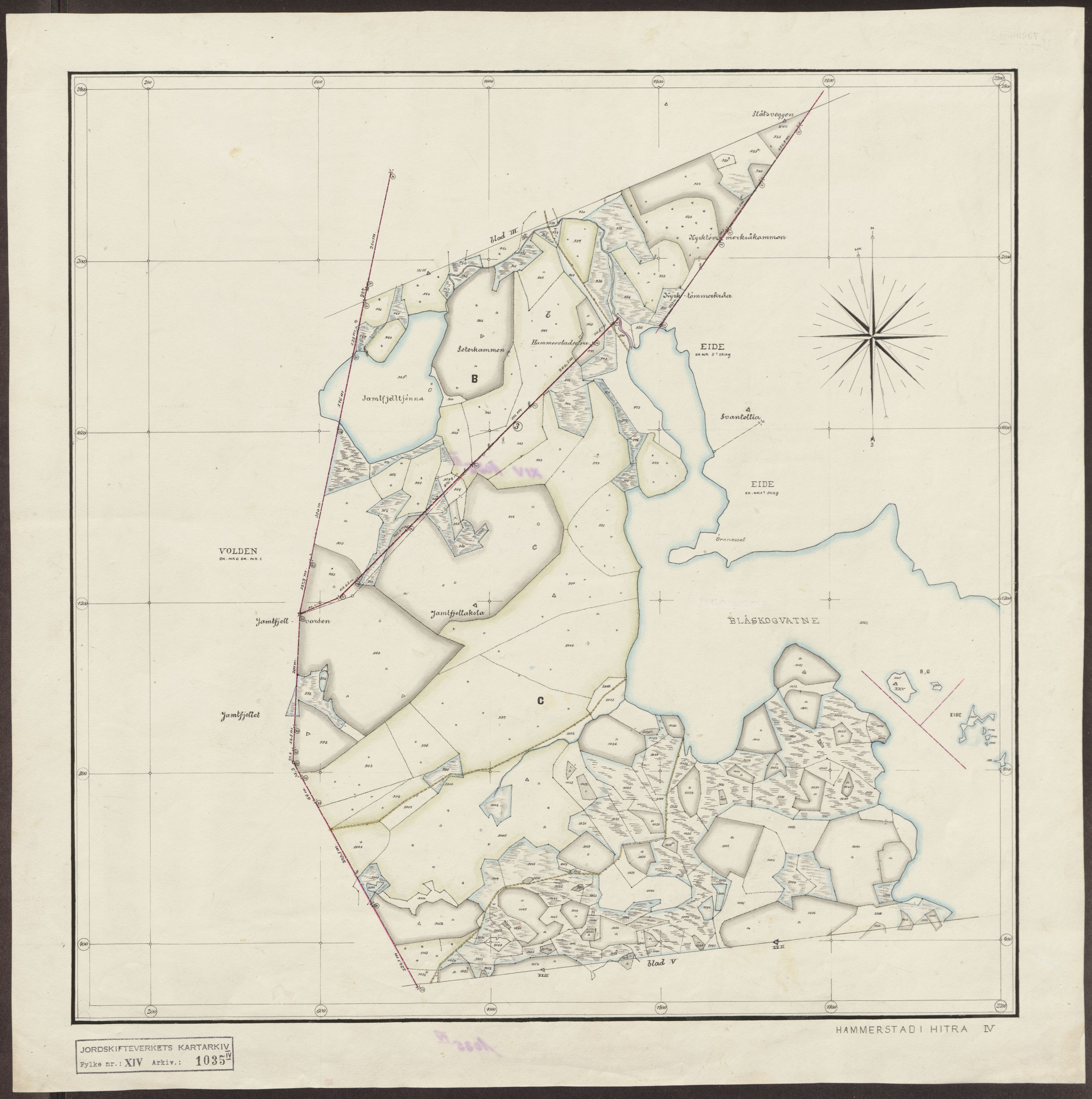 Jordskifteverkets kartarkiv, AV/RA-S-3929/T, 1859-1988, p. 1648
