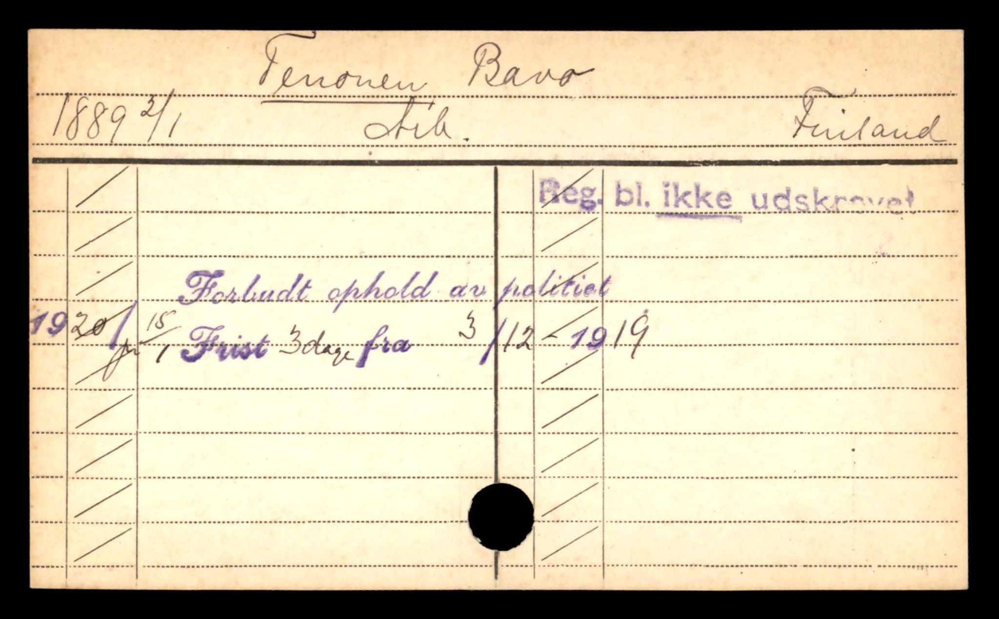 Oslo folkeregister, Registerkort, AV/SAO-A-11715/D/Da/L0092: Menn: Tenold G. - Thoresen Lars, 1906-1919