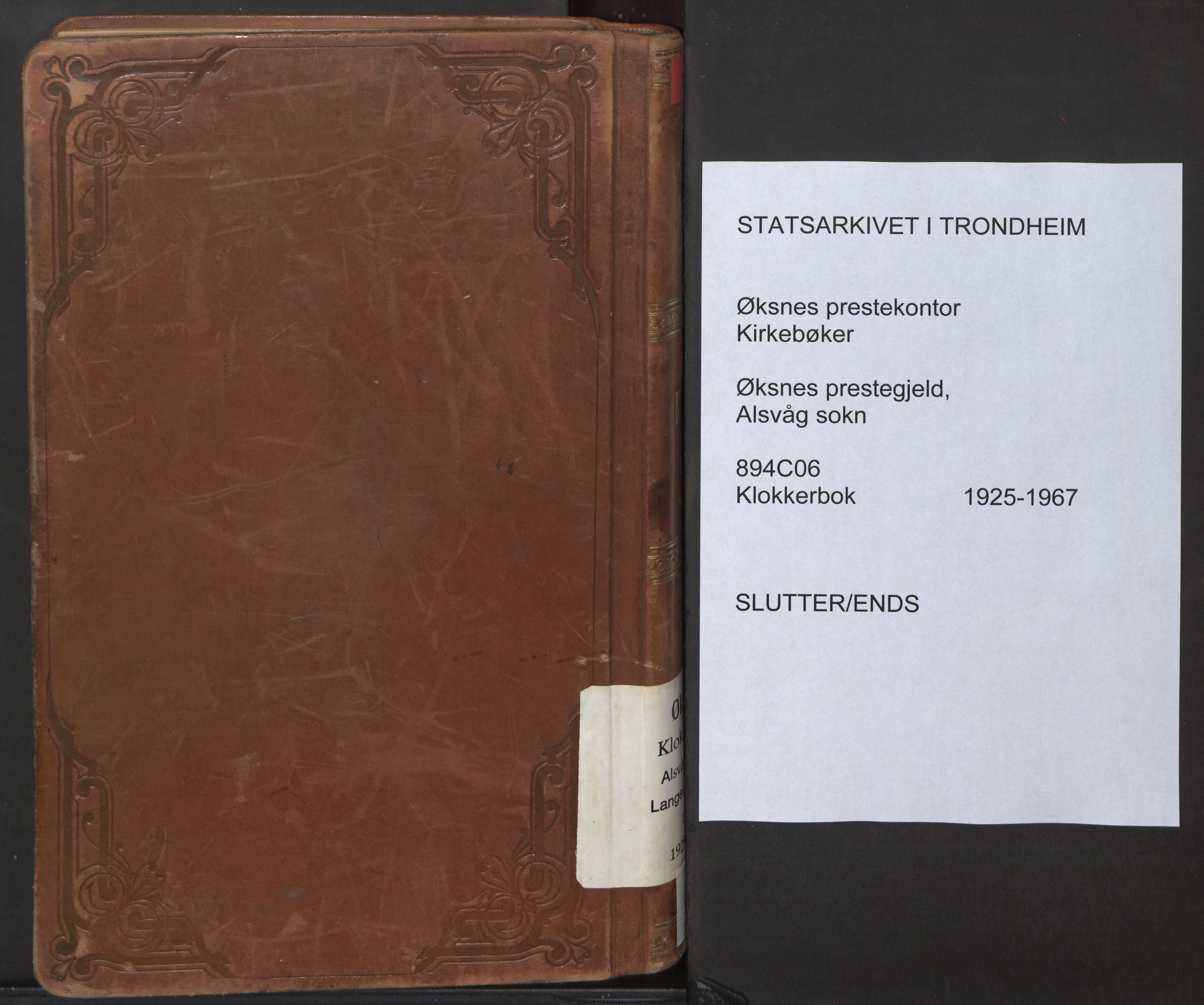 Ministerialprotokoller, klokkerbøker og fødselsregistre - Nordland, AV/SAT-A-1459/894/L1363: Parish register (copy) no. 894C06, 1925-1967