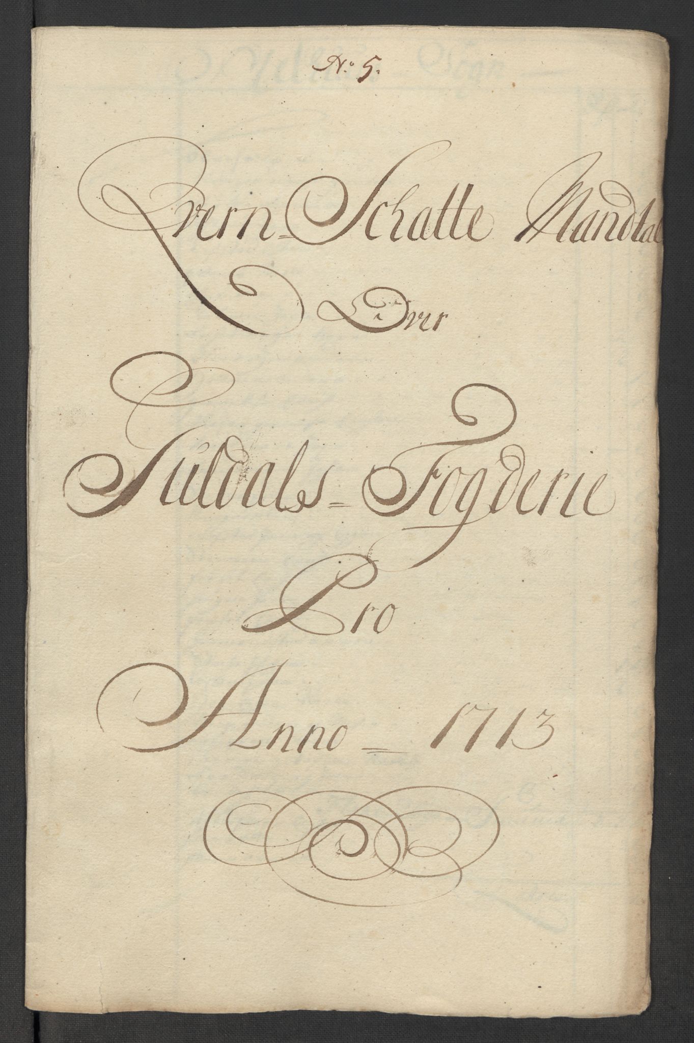 Rentekammeret inntil 1814, Reviderte regnskaper, Fogderegnskap, AV/RA-EA-4092/R60/L3964: Fogderegnskap Orkdal og Gauldal, 1713, p. 310