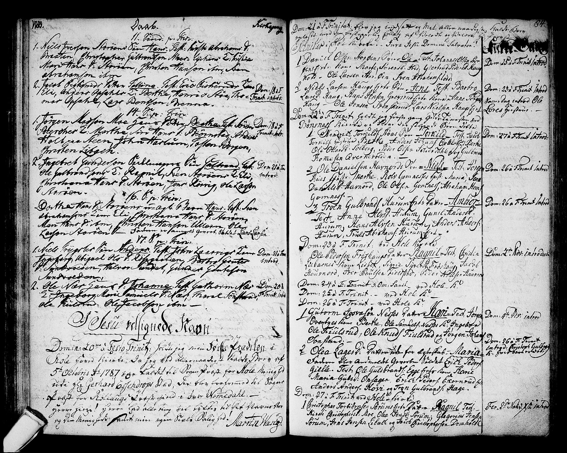 Hole kirkebøker, SAKO/A-228/F/Fa/L0002: Parish register (official) no. I 2, 1766-1814, p. 84