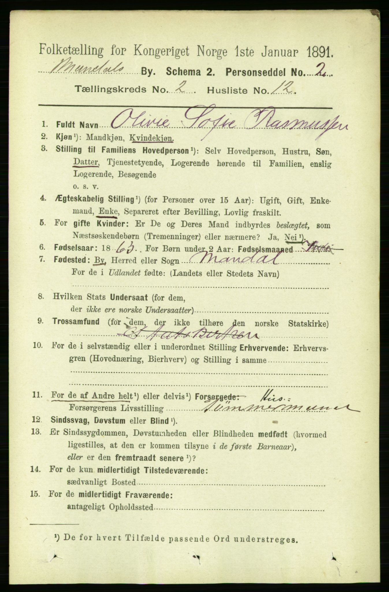 RA, 1891 census for 1002 Mandal, 1891, p. 1555