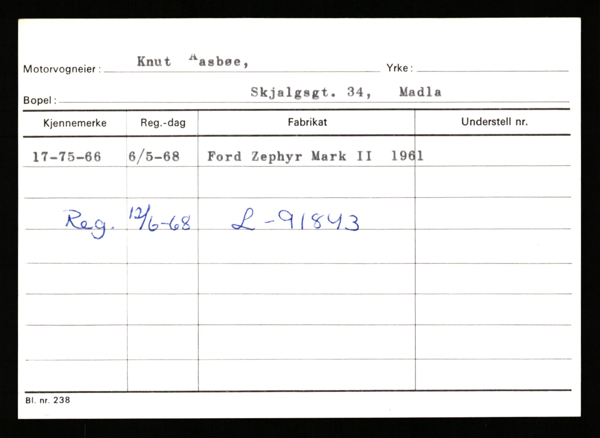 Stavanger trafikkstasjon, AV/SAST-A-101942/0/G/L0010: Registreringsnummer: 130000 - 239953, 1930-1971, p. 1631