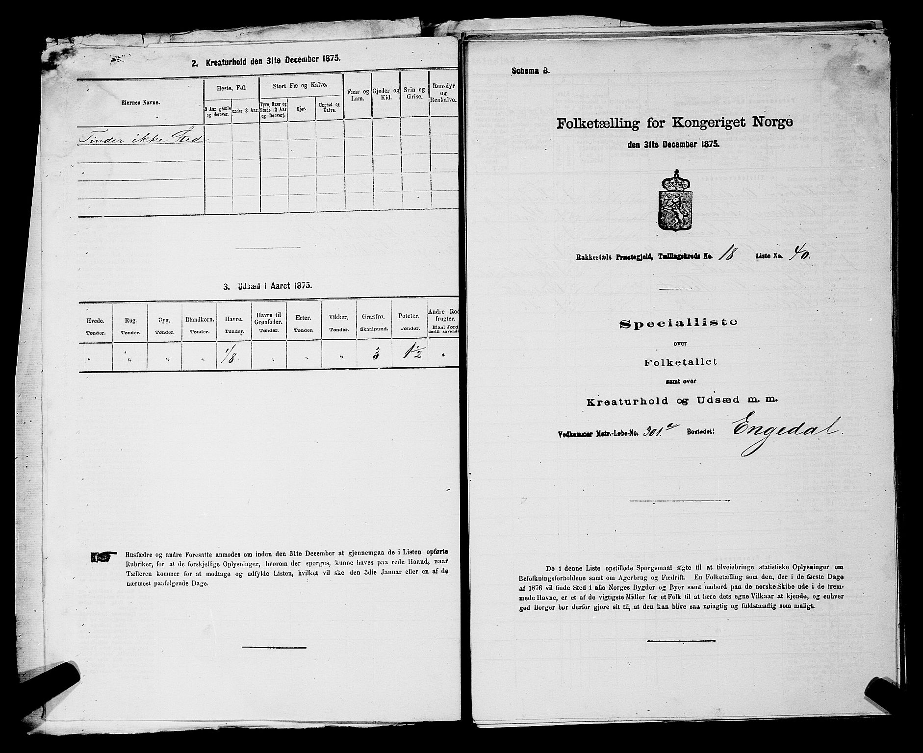 RA, 1875 census for 0128P Rakkestad, 1875, p. 1864