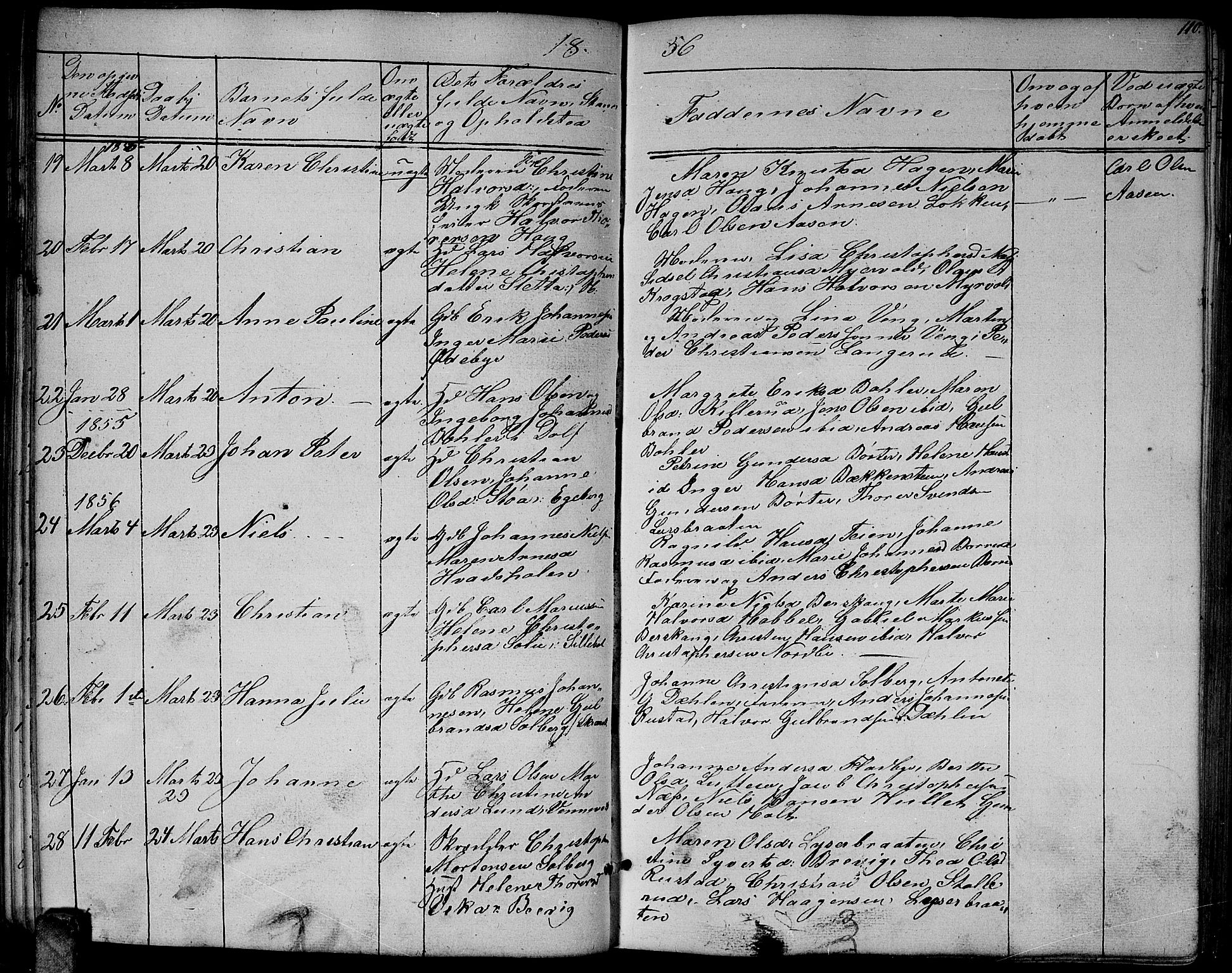 Enebakk prestekontor Kirkebøker, AV/SAO-A-10171c/G/Ga/L0004: Parish register (copy) no. I 4, 1850-1866, p. 110