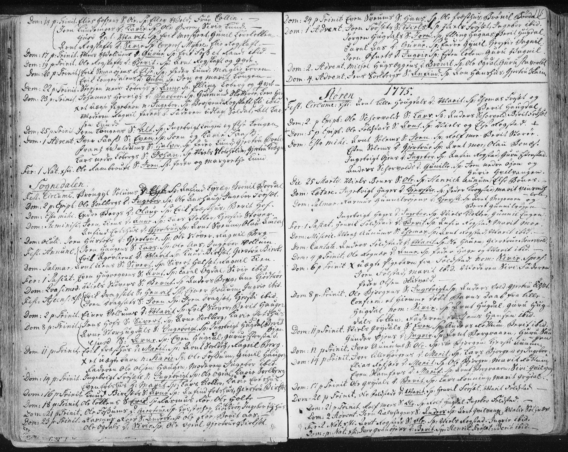 Ministerialprotokoller, klokkerbøker og fødselsregistre - Sør-Trøndelag, SAT/A-1456/687/L0991: Parish register (official) no. 687A02, 1747-1790, p. 116