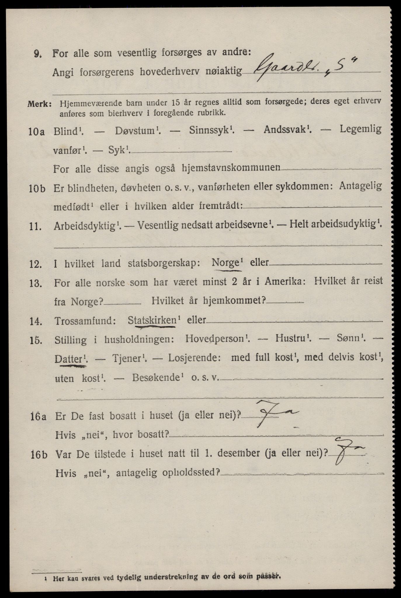 SAST, 1920 census for Helleland, 1920, p. 992