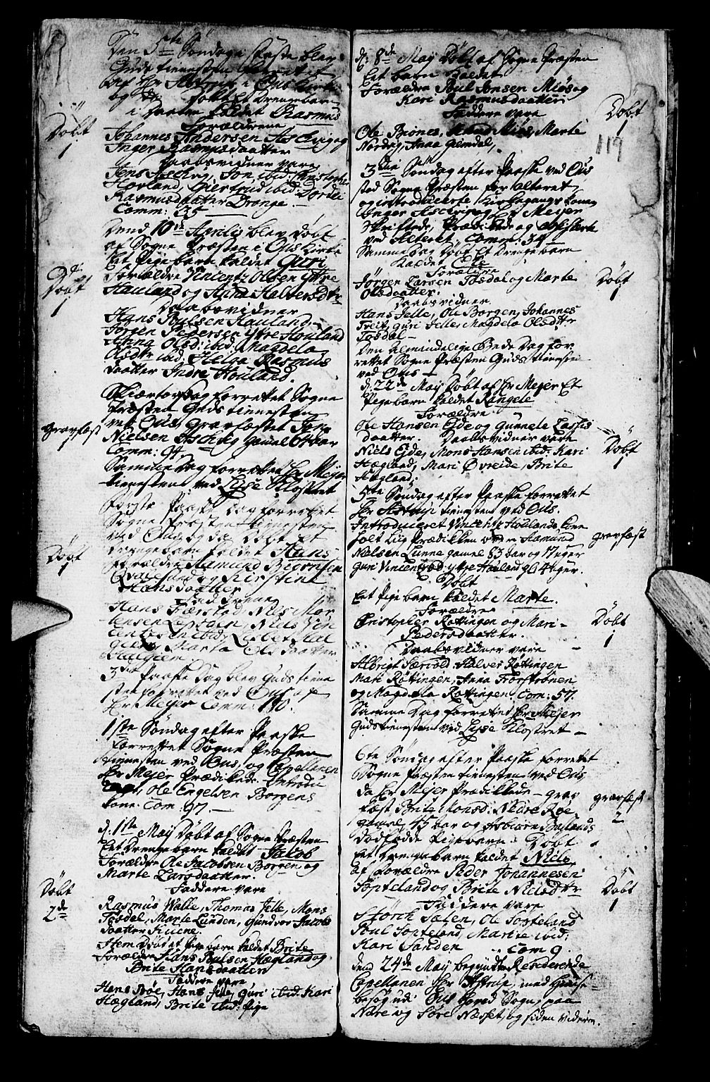 Os sokneprestembete, AV/SAB-A-99929: Parish register (official) no. A 2, 1723-1758, p. 119