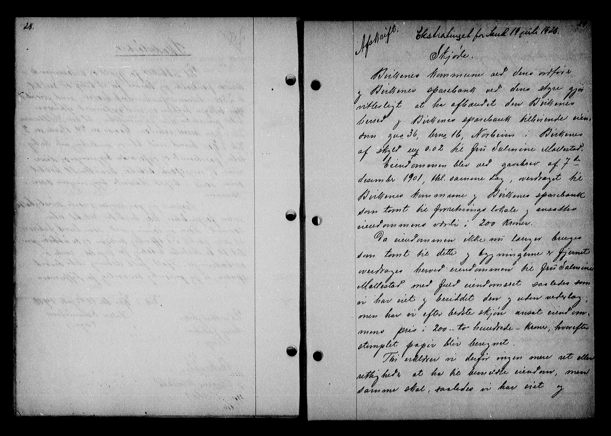 Vestre Nedenes/Sand sorenskriveri, AV/SAK-1221-0010/G/Gb/Gba/L0036: Mortgage book no. 62, 1926-1928, p. 28-29