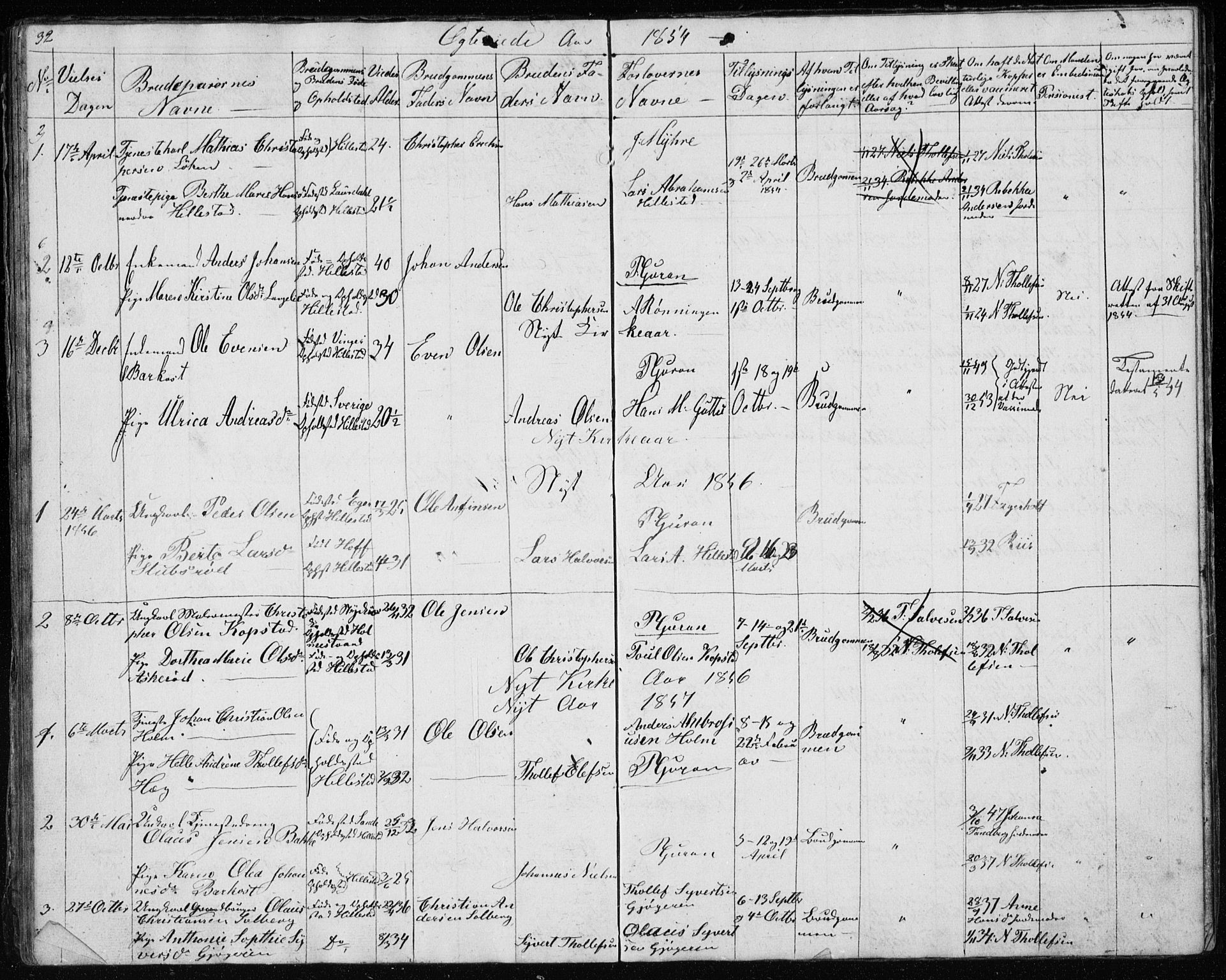 Botne kirkebøker, AV/SAKO-A-340/G/Gb/L0001: Parish register (copy) no. II 1, 1848-1860, p. 32