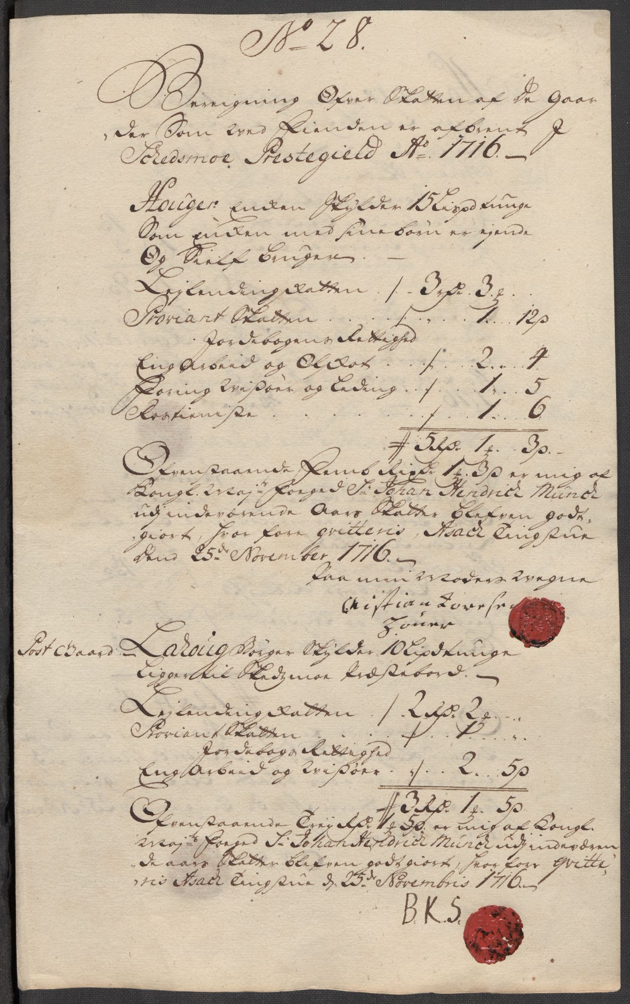 Rentekammeret inntil 1814, Reviderte regnskaper, Fogderegnskap, AV/RA-EA-4092/R11/L0598: Fogderegnskap Nedre Romerike, 1716, p. 233