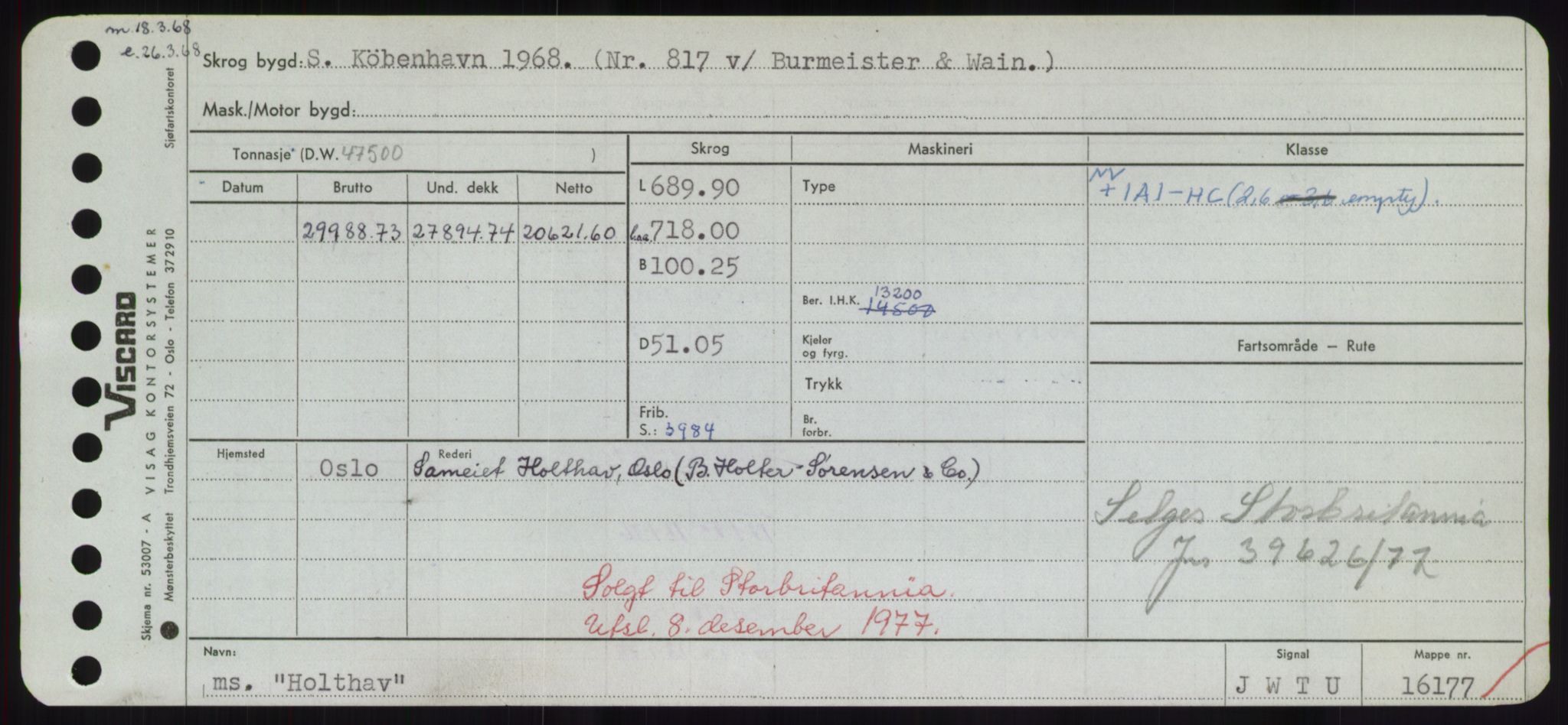 Sjøfartsdirektoratet med forløpere, Skipsmålingen, AV/RA-S-1627/H/Hd/L0017: Fartøy, Holi-Hå, p. 29